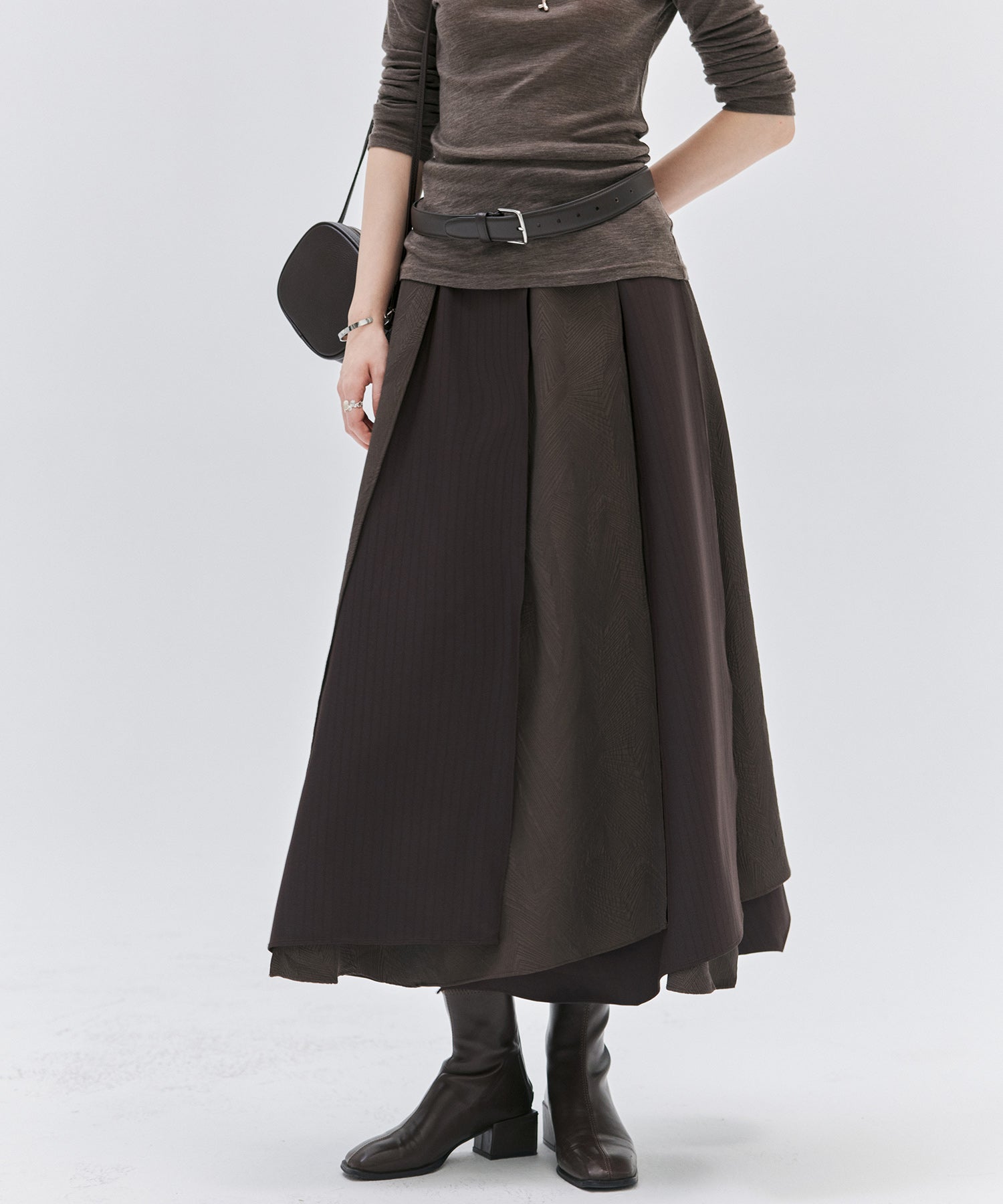 Deconstructed Multi-Panel A-Line Skirt