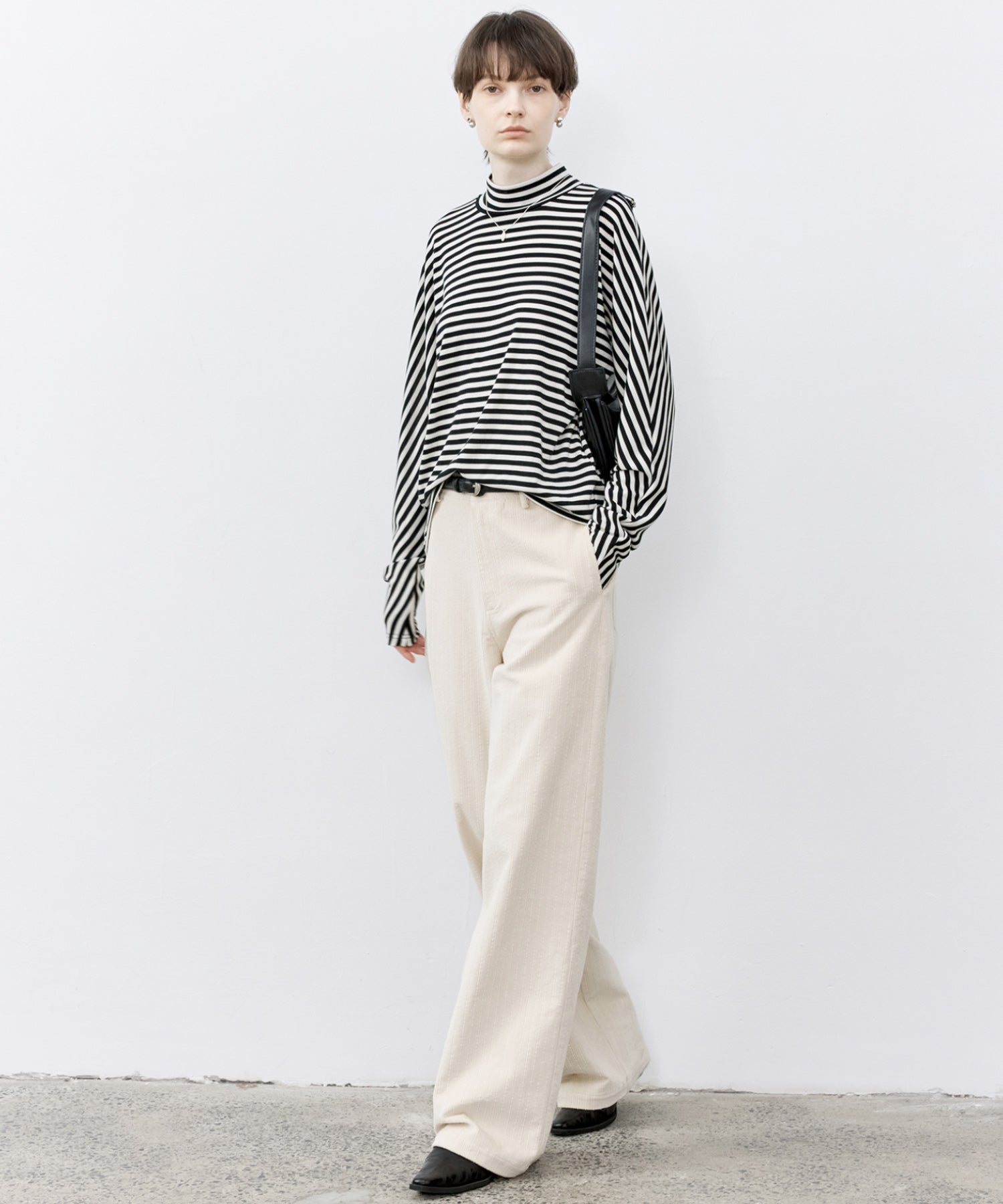 Multi-Stripe Straight Narrow Corduroy Pants