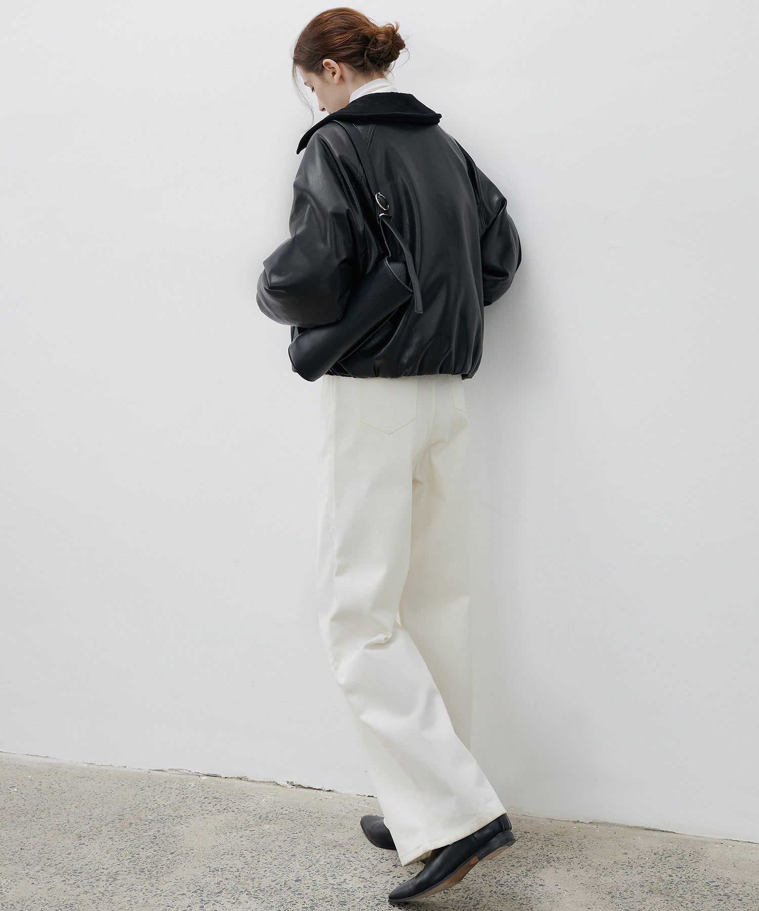Faux Leather Flight Jacket