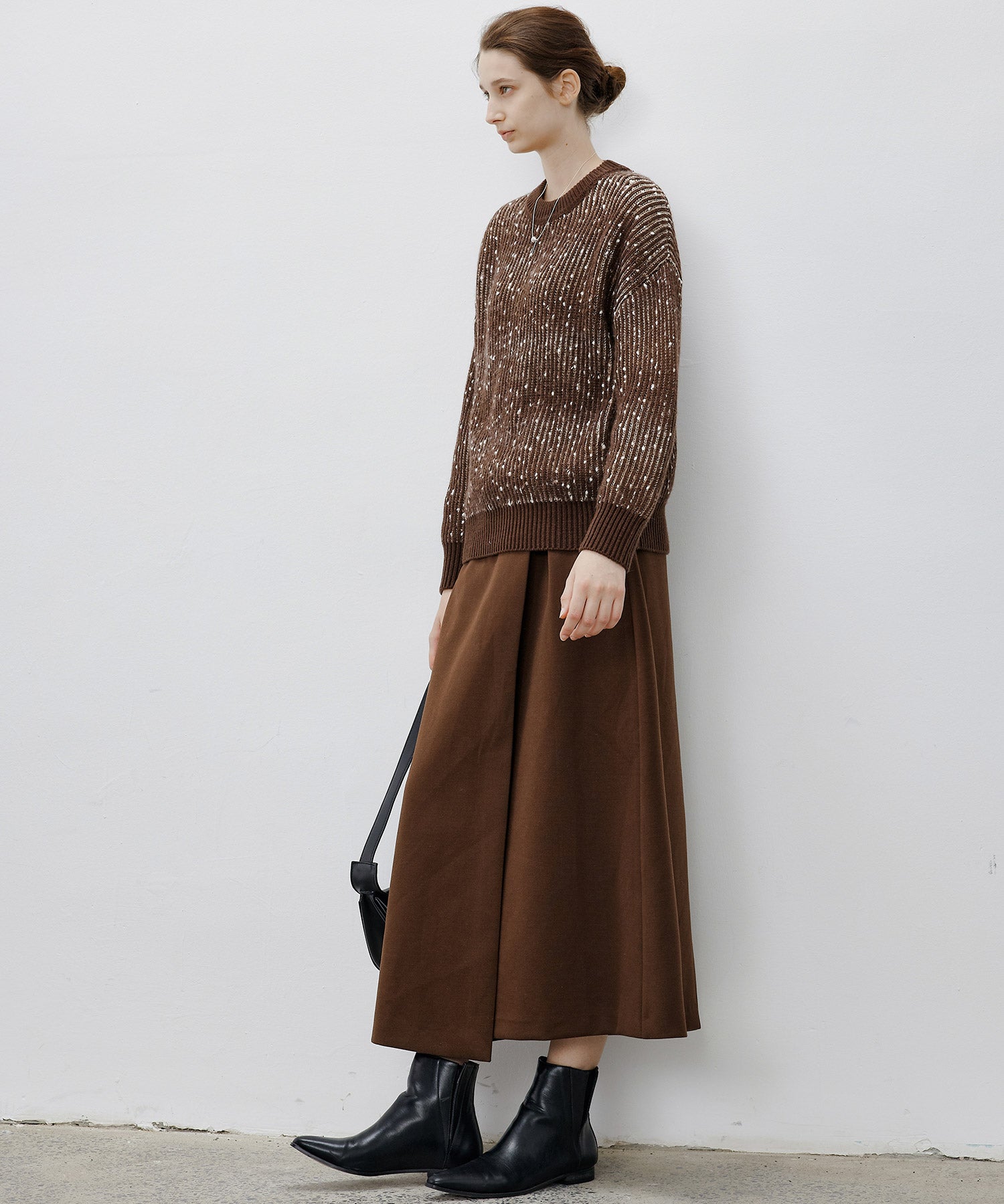 Cozy Snowflake Crew Neck Knit Sweater