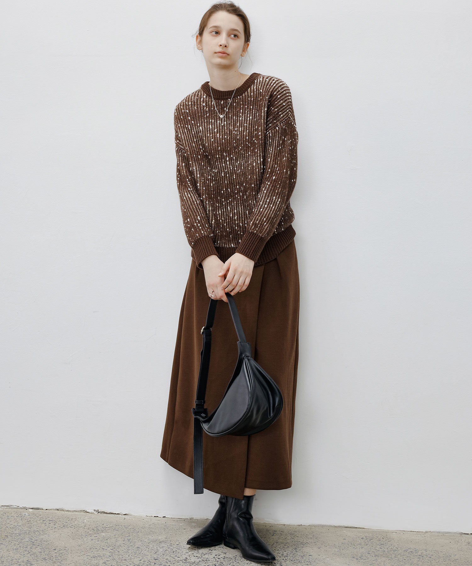 Cozy Snowflake Crew Neck Knit Sweater