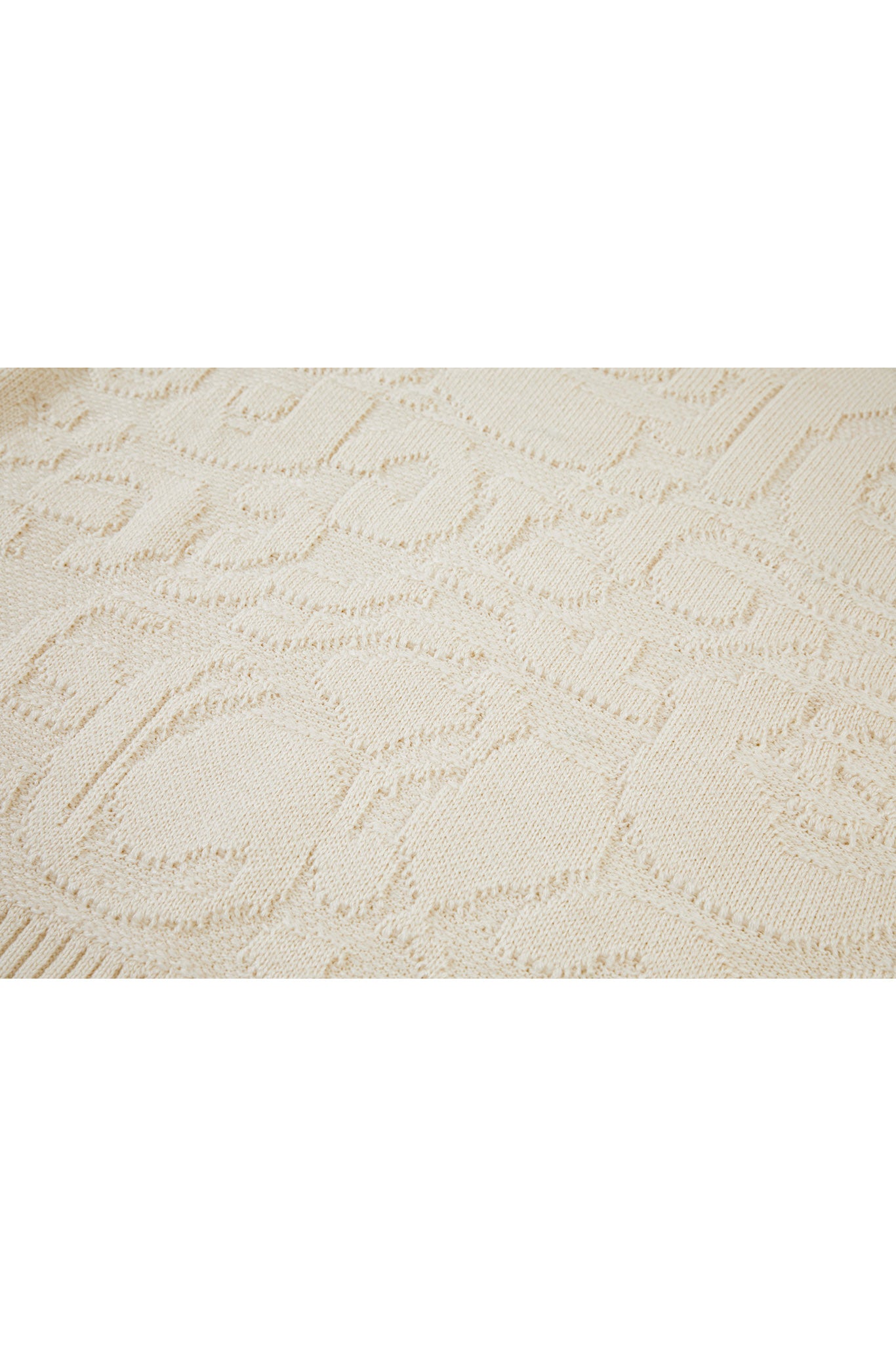 High Neck Jacquard Design Knit