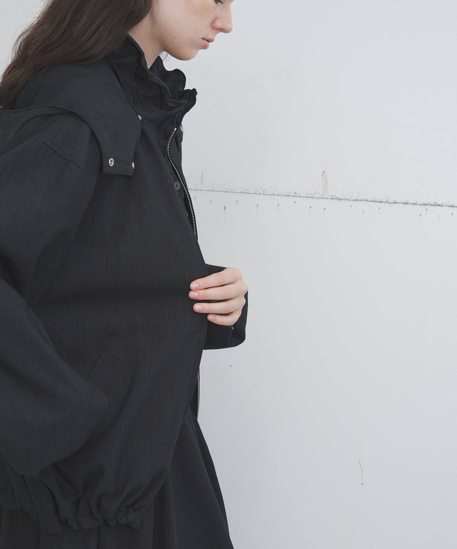 Frill-Collar Short Jacket