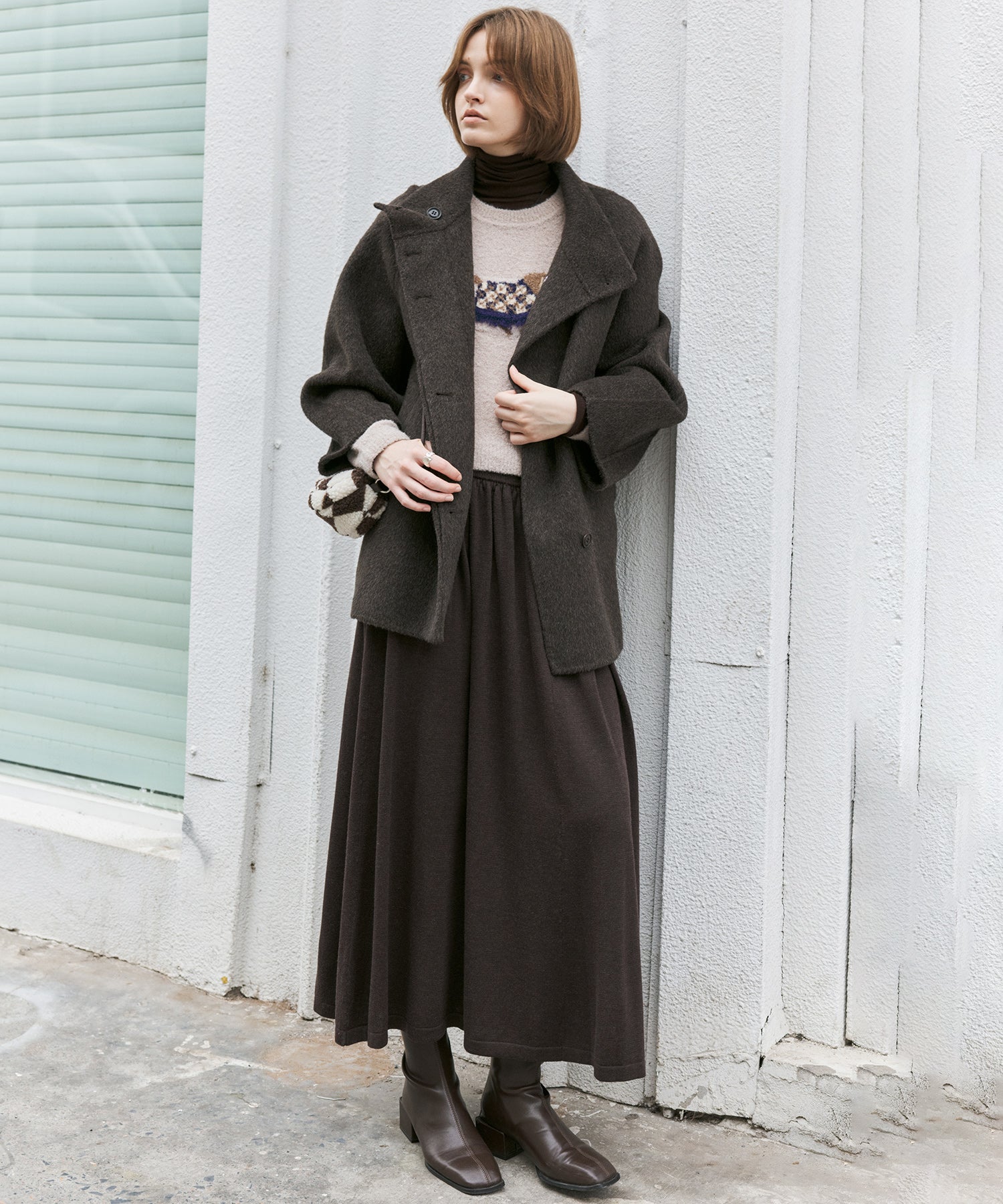 Pony Jacquard Crewneck Knit Sweater