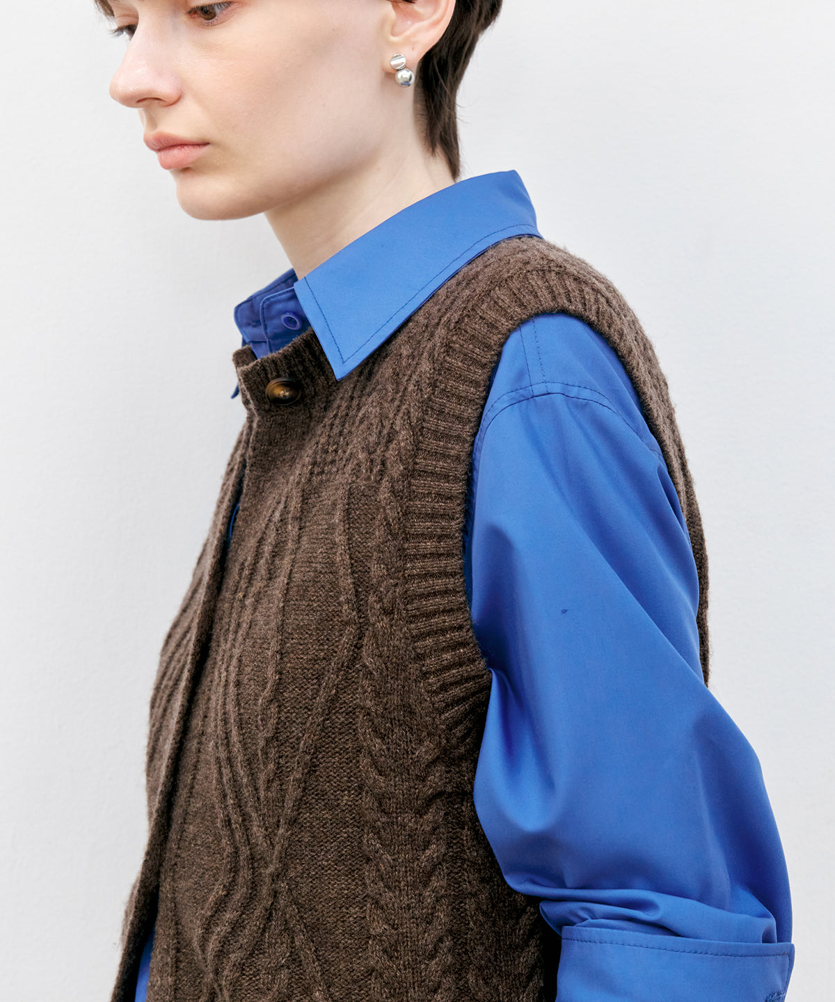 Multi-Way Oversized Collar Shirt