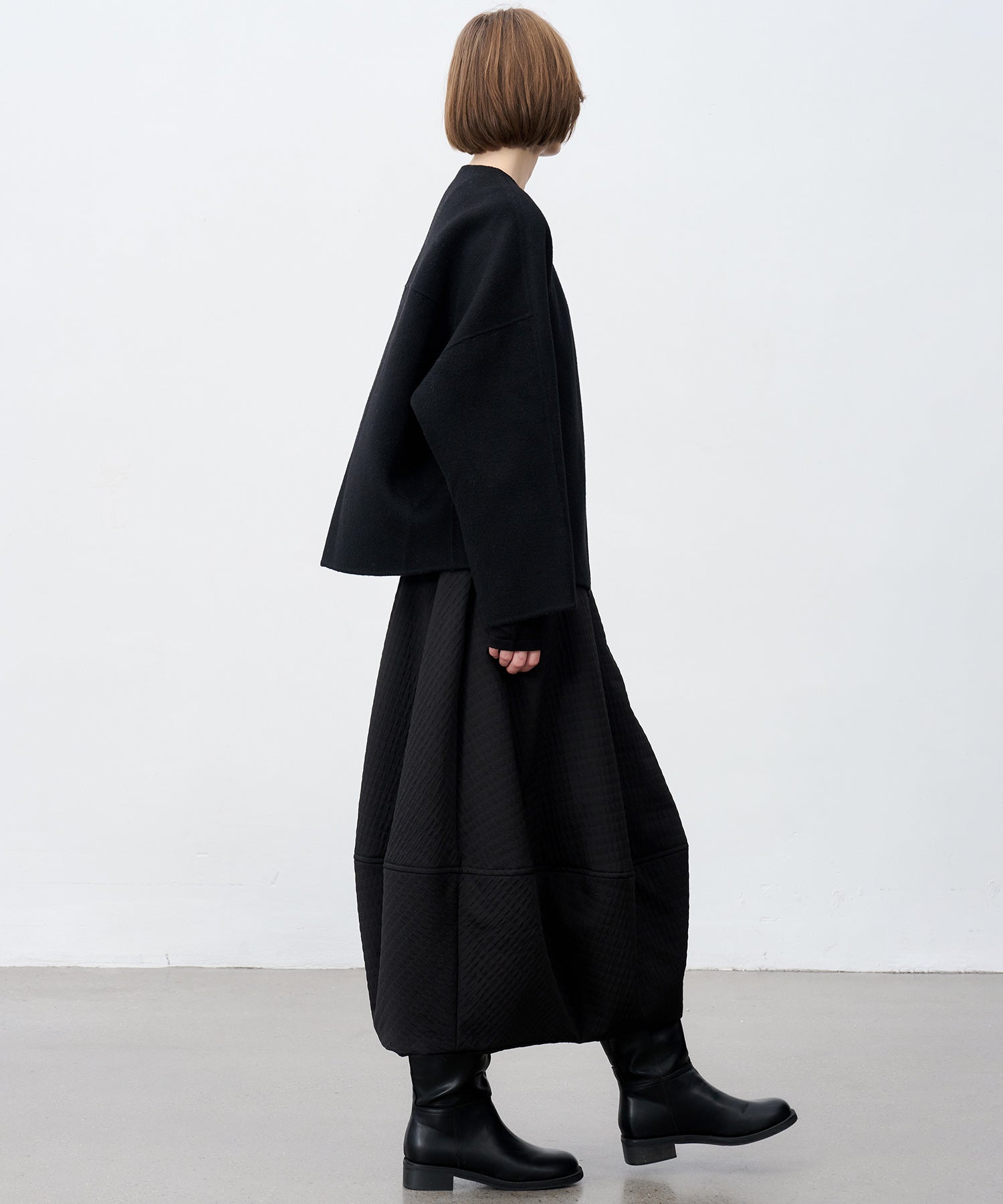 100% Wool Multi-Button Double-Face Short Coat