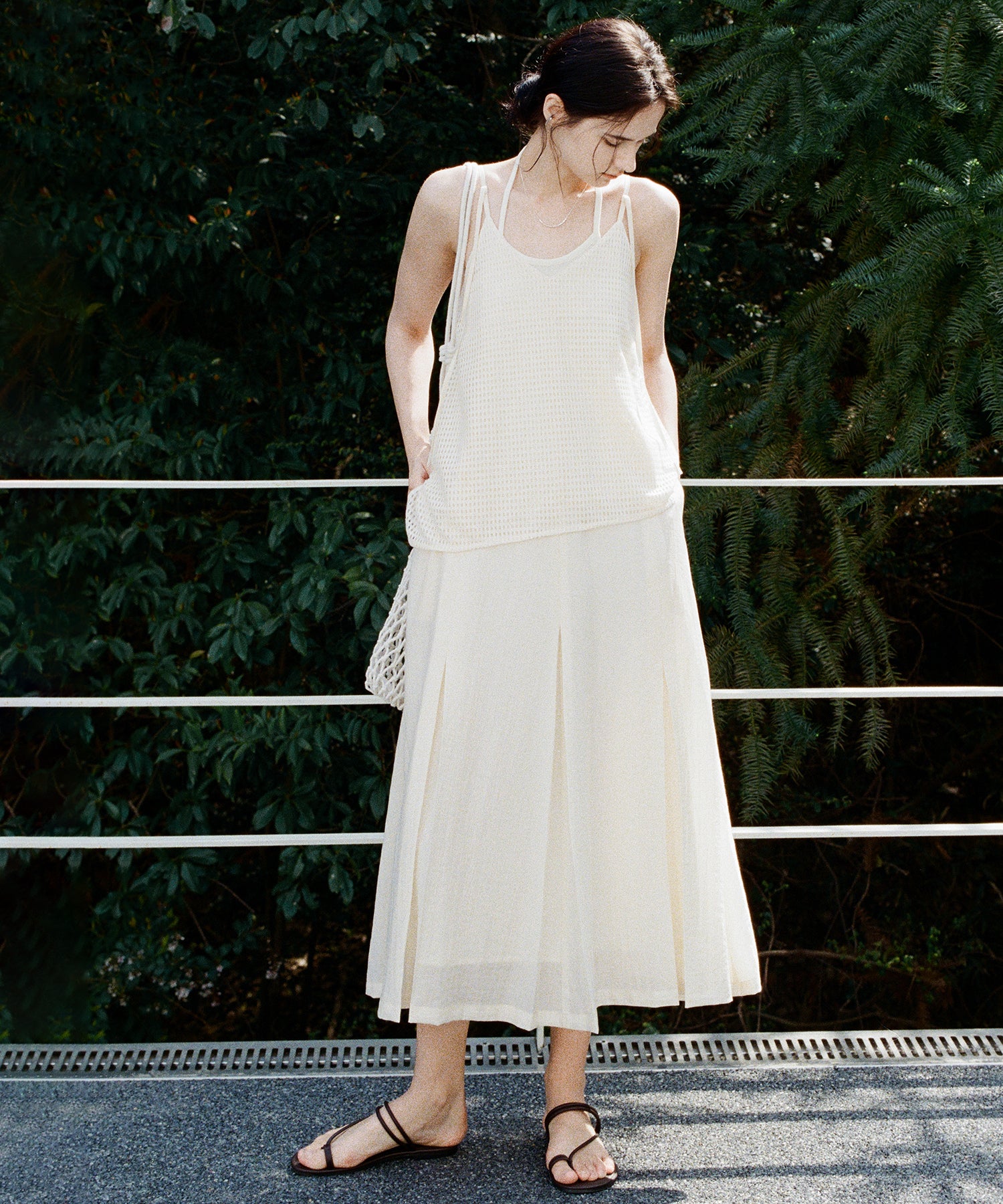 Layered Cutwork Camisole Dress