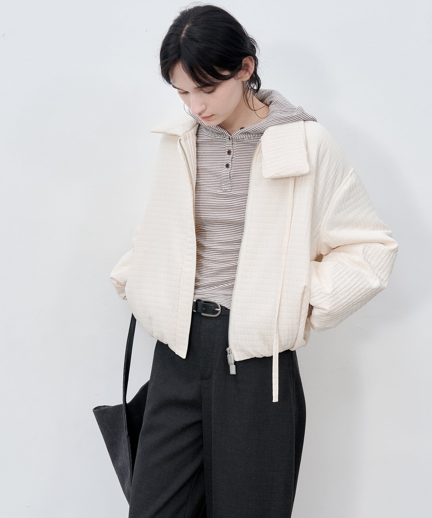 Ribbon Balloon Quilted Jacket