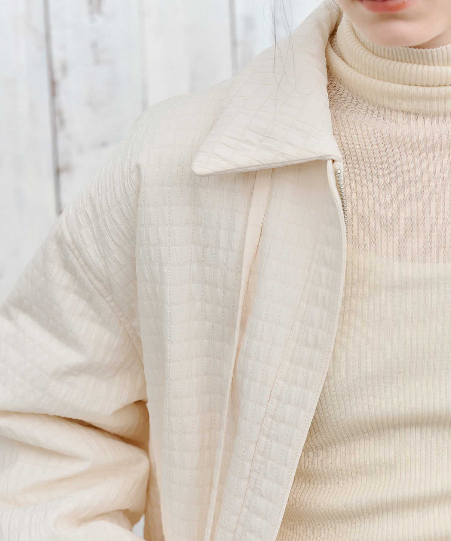 Ribbon Balloon Quilted Jacket