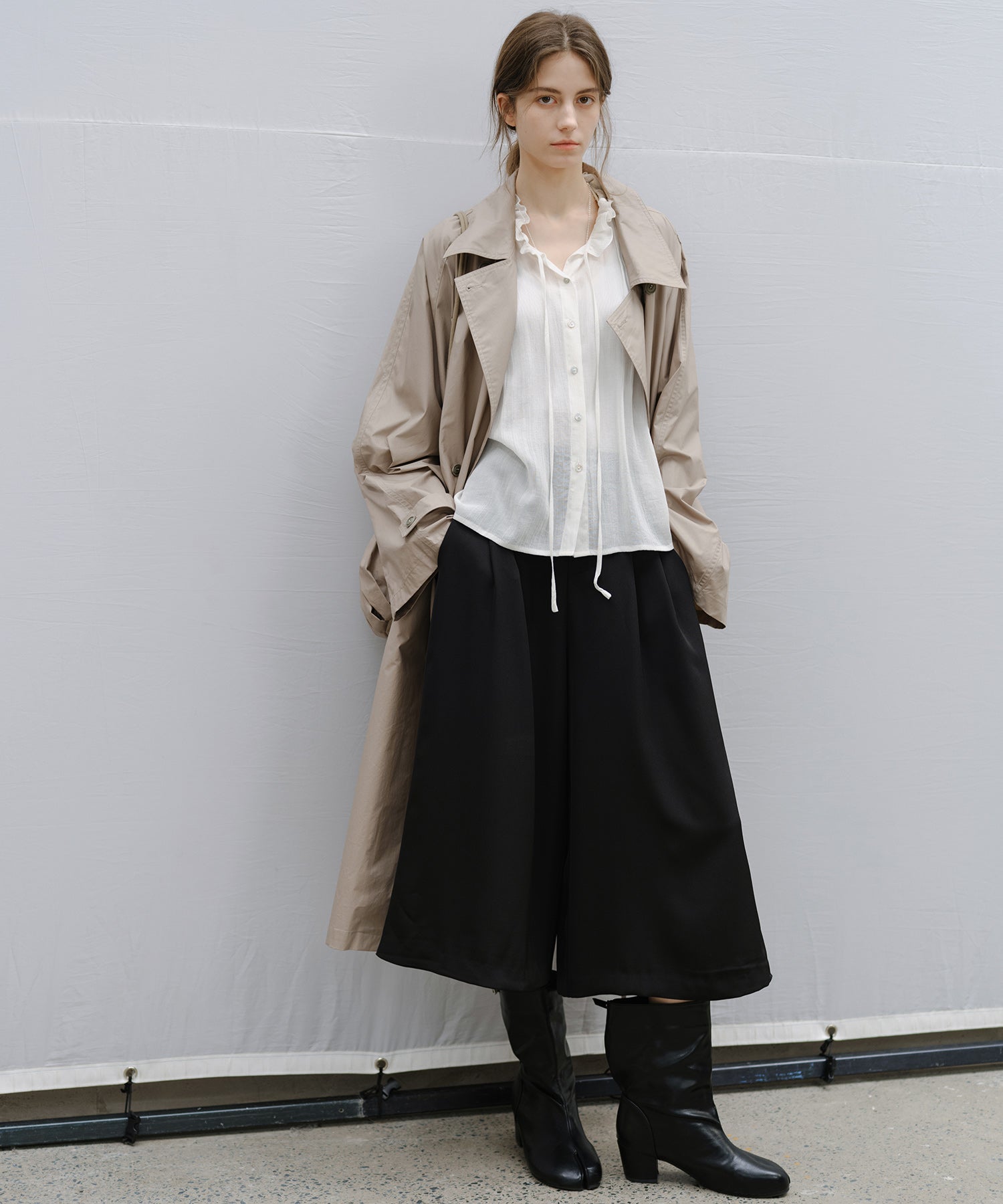 "Shipping late February to early March" Oversized Belted Long Trench Coat