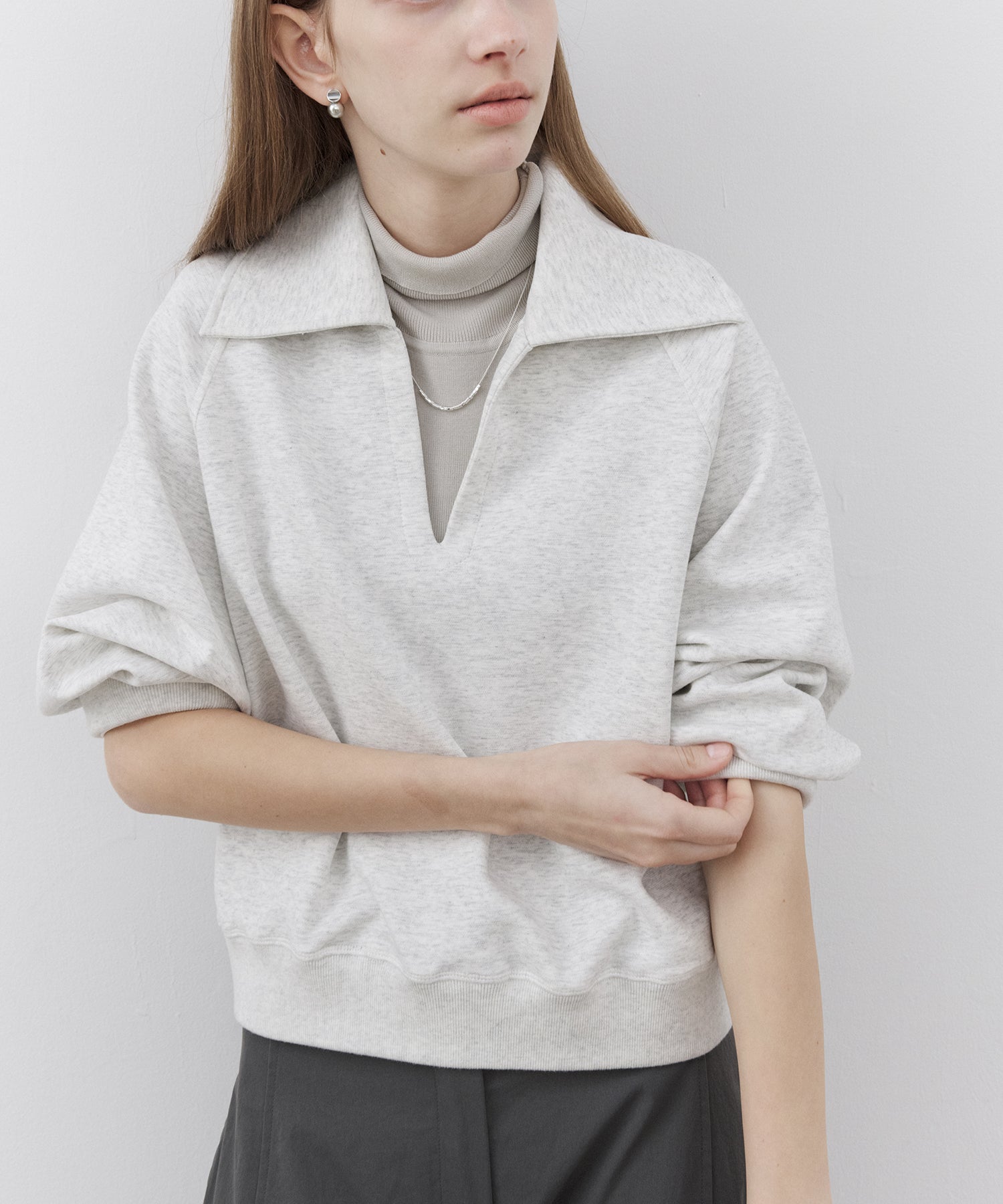 Polo Collar Skipper Sweatshirt