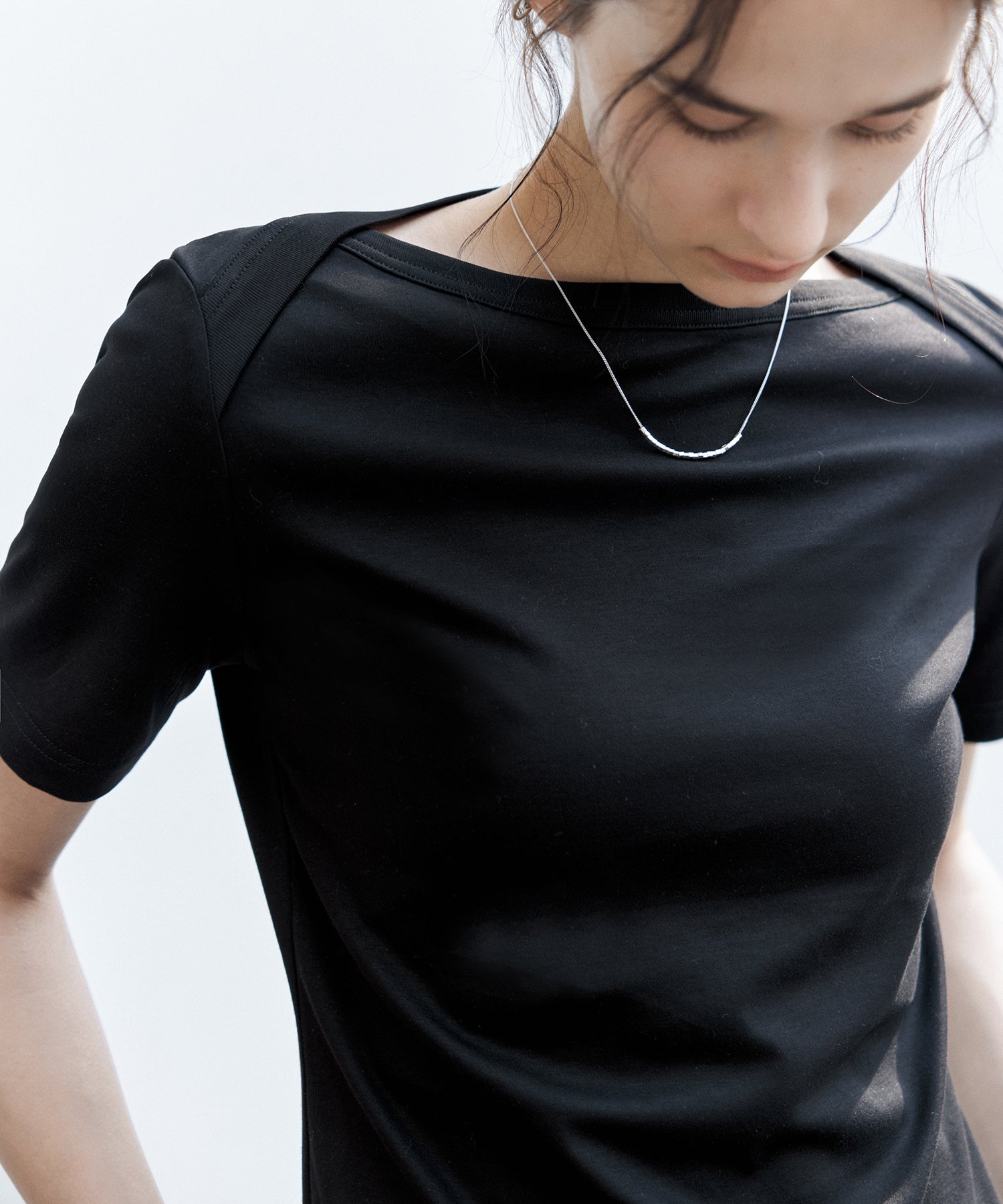 Supima Cotton Boat Neck T-Shirt