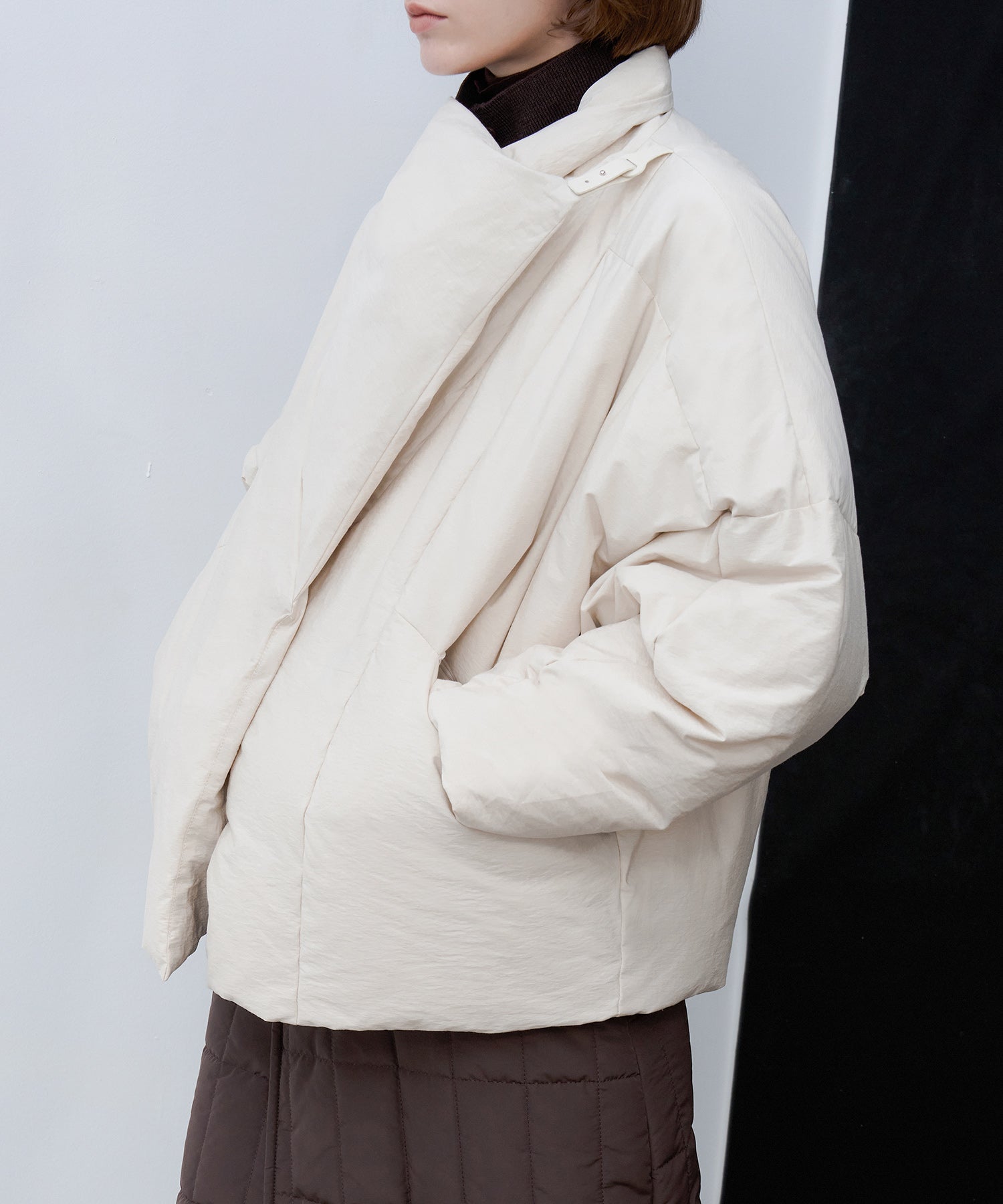 Deconstructed Wrap Down Oversized Coat