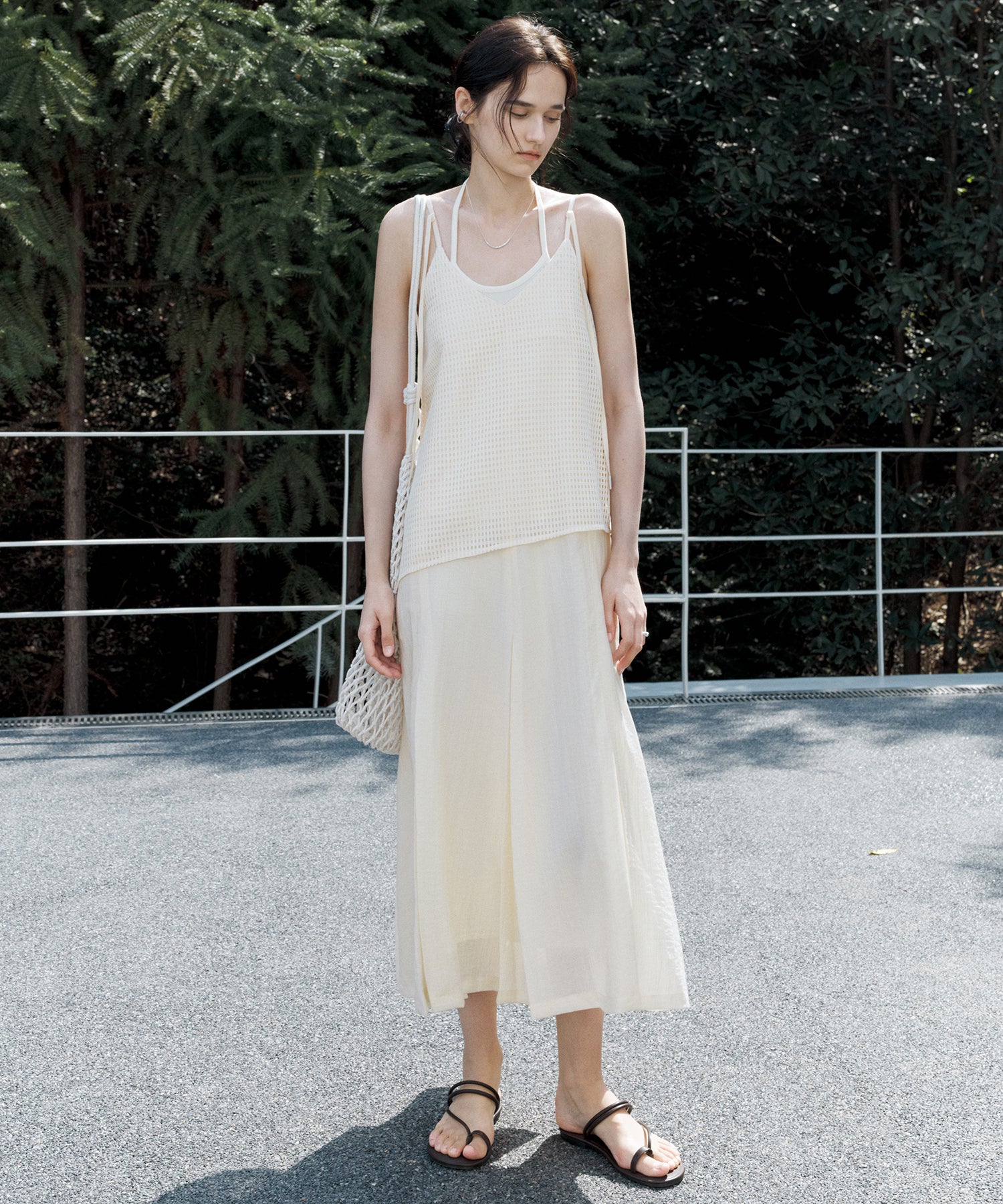 Layered Cutwork Camisole Dress