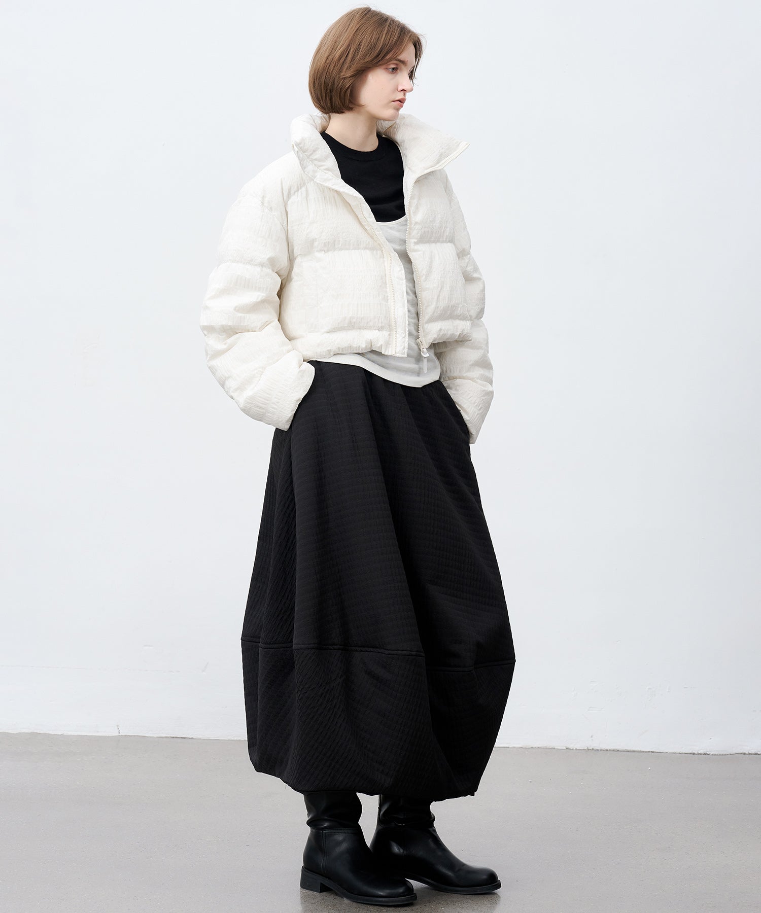 Textured Lightweight Down Jacket