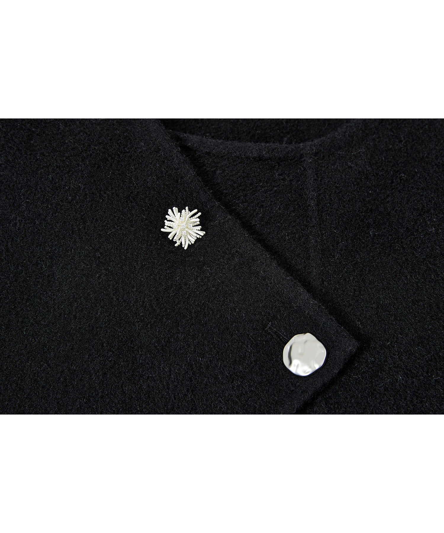 100% Wool Multi-Button Double-Face Short Coat