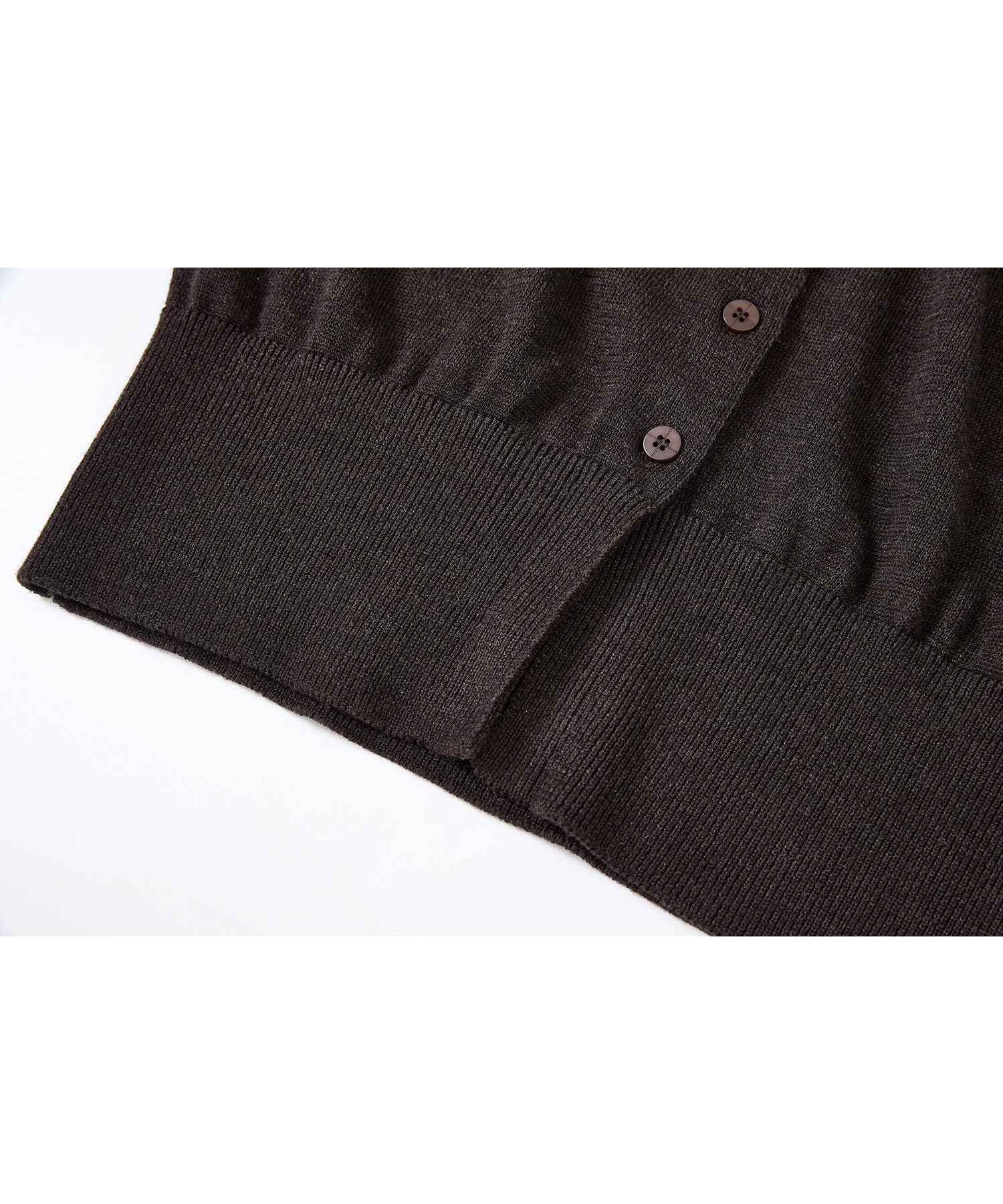 High Neck Lightweight Knit Cardigan Sweater