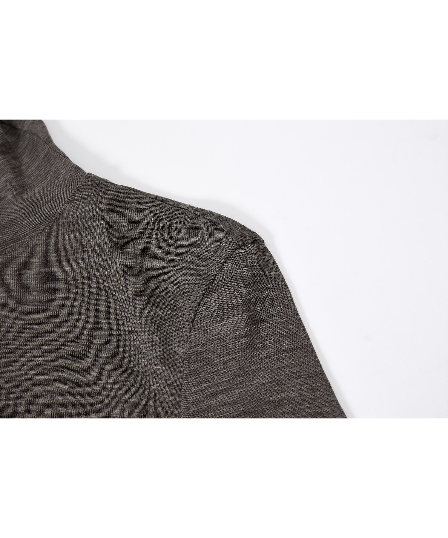 Slim-Fit Wool Turtleneck Knit Top