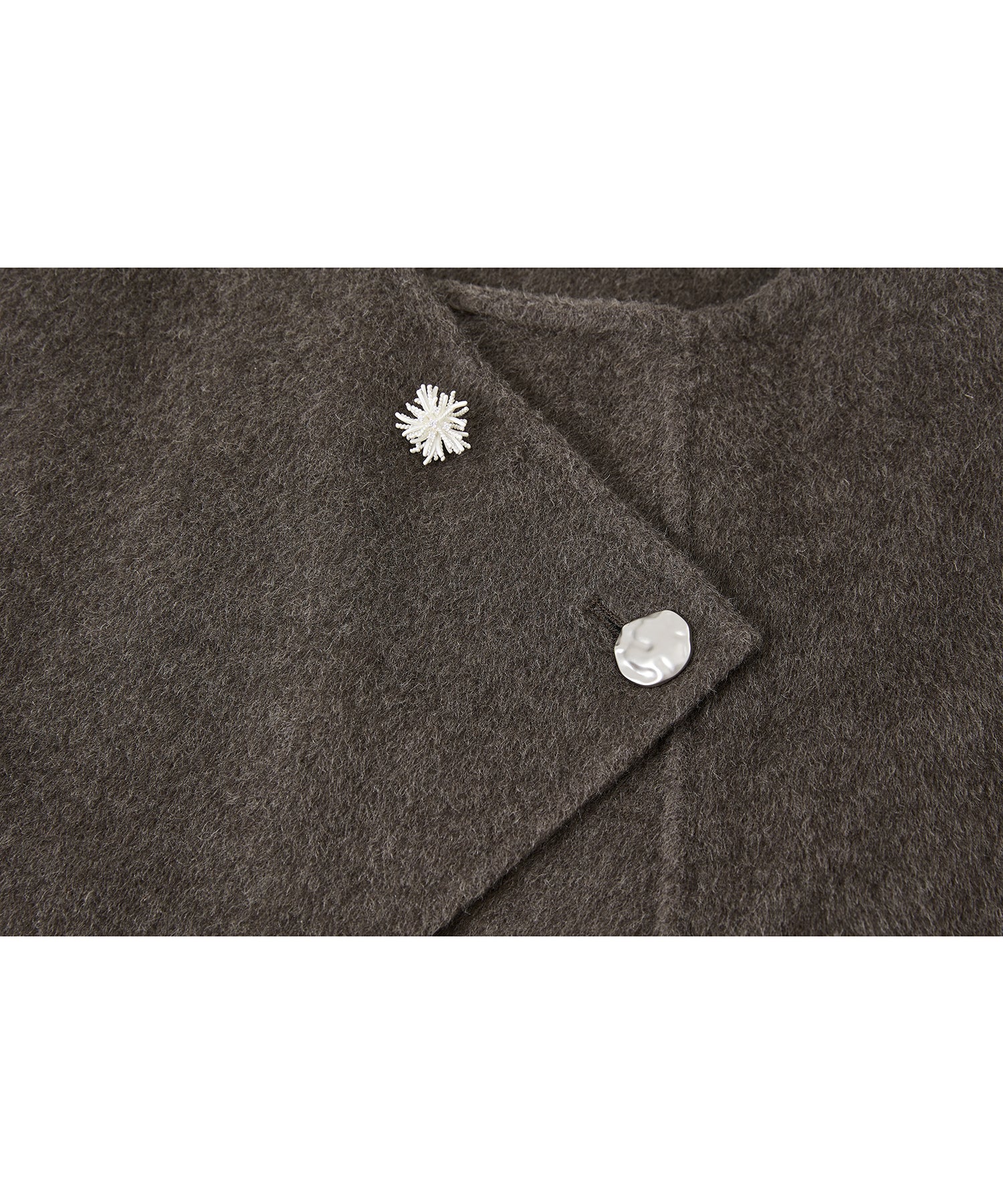 100% Wool Multi-Button Double-Face Short Coat