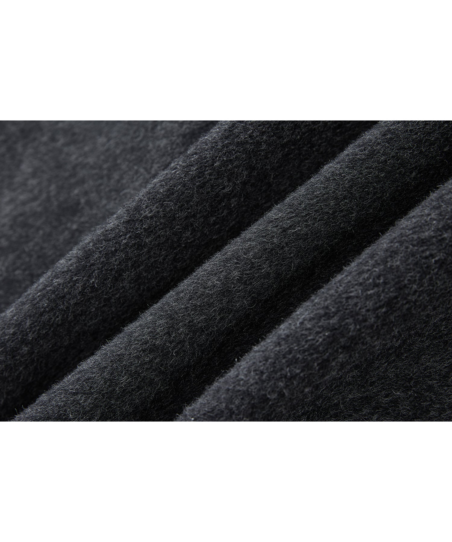 100% Wool Overlap Collar Double-Faced Long Coat