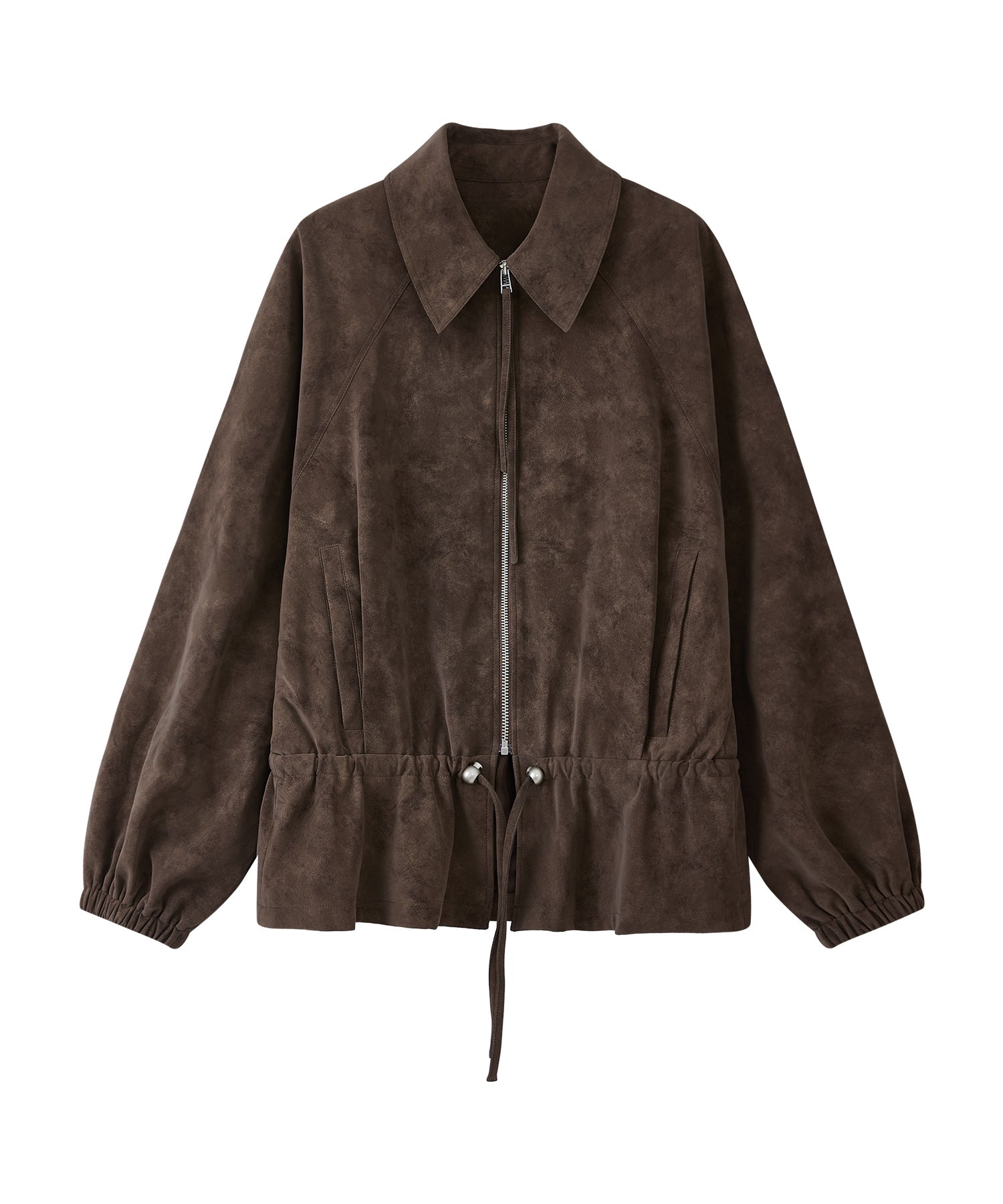 Drawstring-Waist Casual Jacket