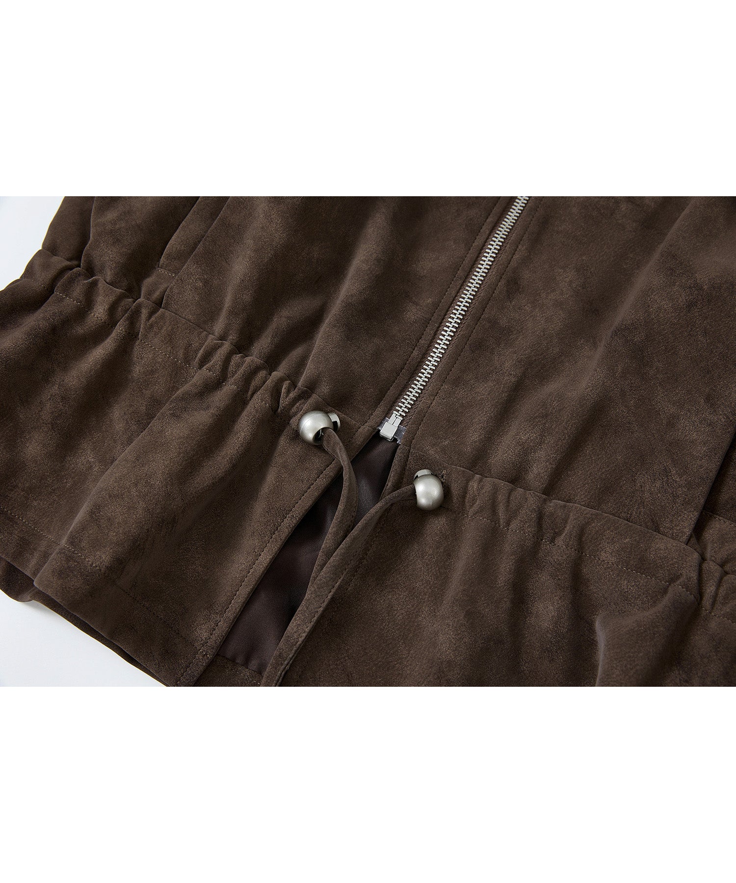 Drawstring-Waist Casual Jacket