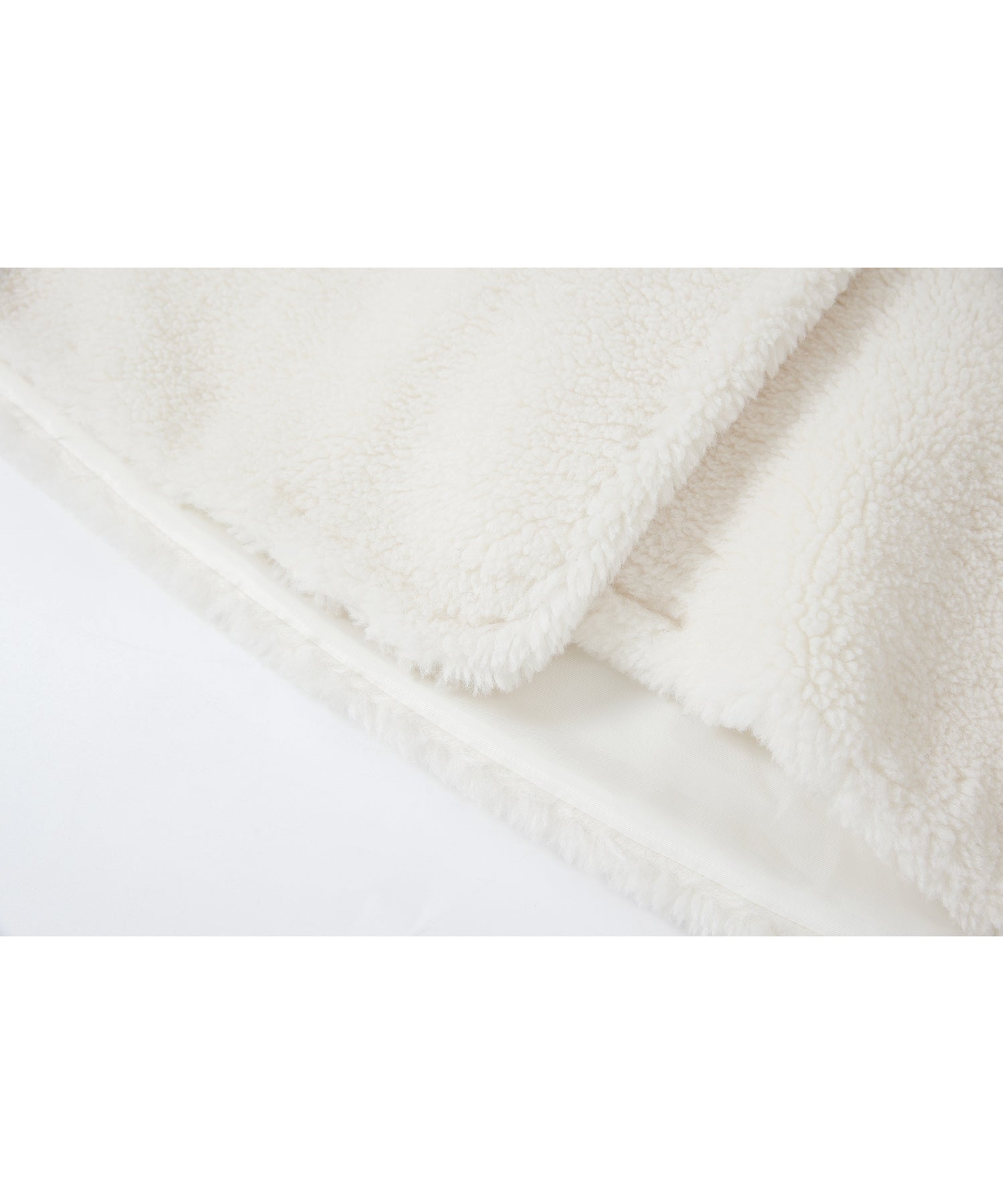 Asymmetric Collar Faux Shearling Short Jacket