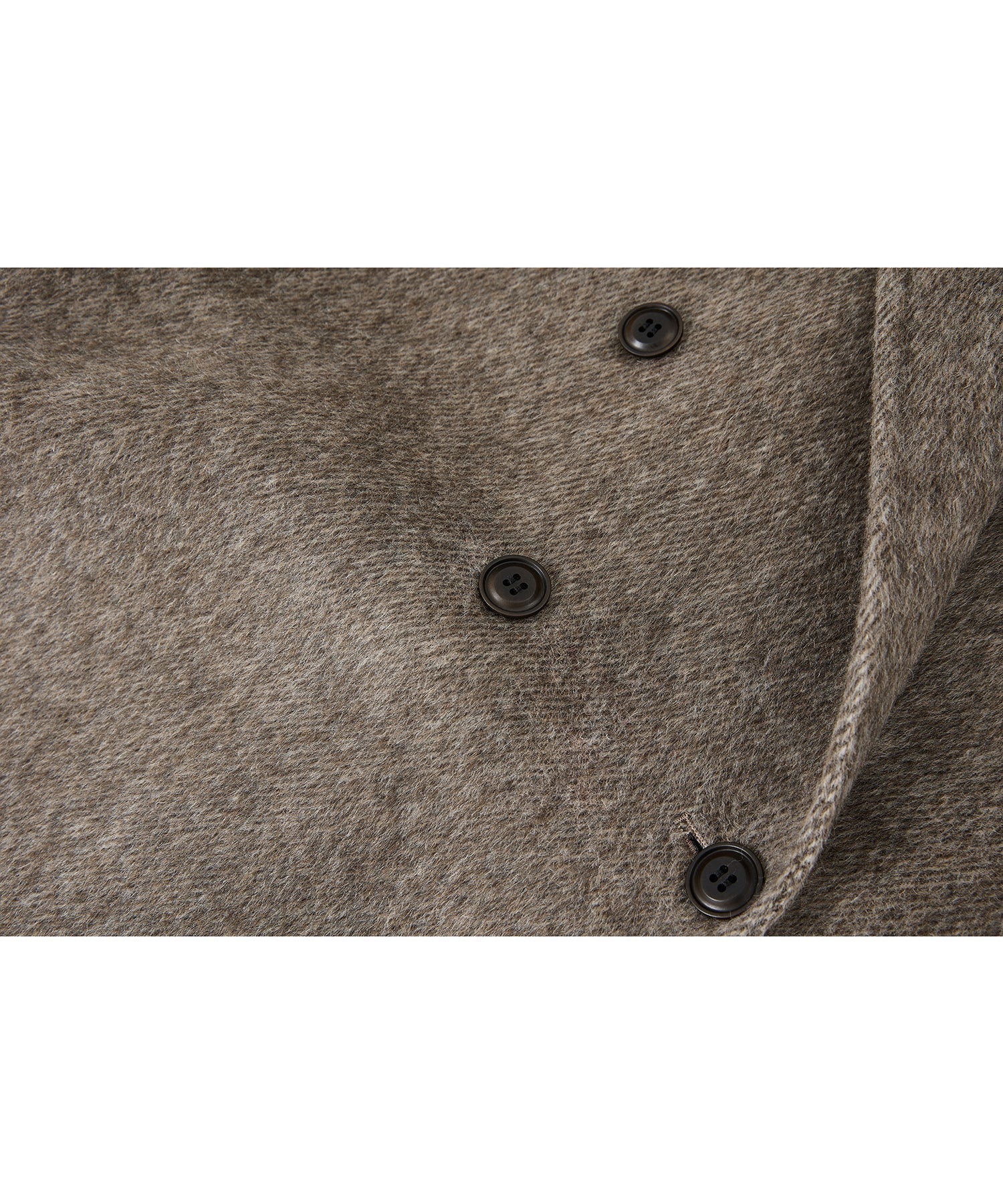 100% Wool Double-Face Long Lapel Overcoat