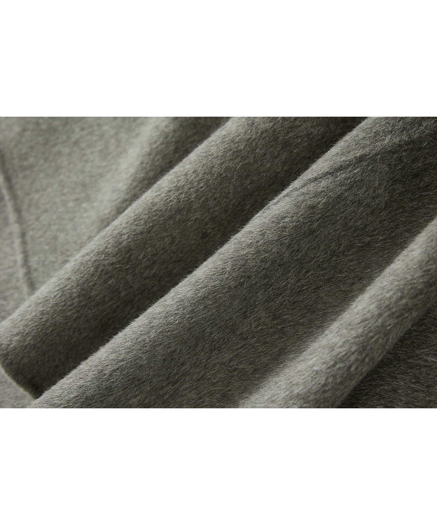 100% Wool Double-Face Trench Collar Oversized Silhouette Long Coat