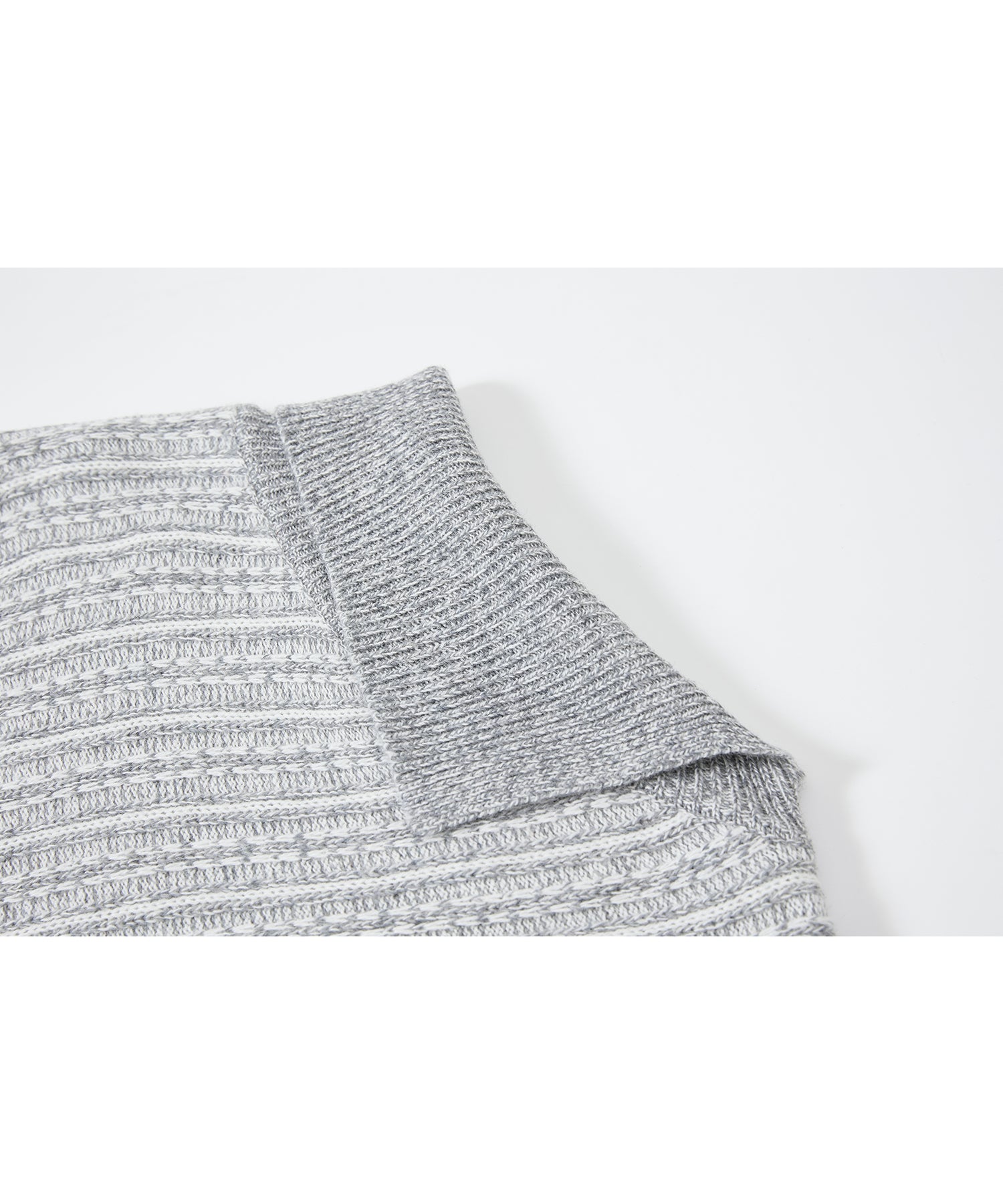 Asymmetric Textured Knit Sweater