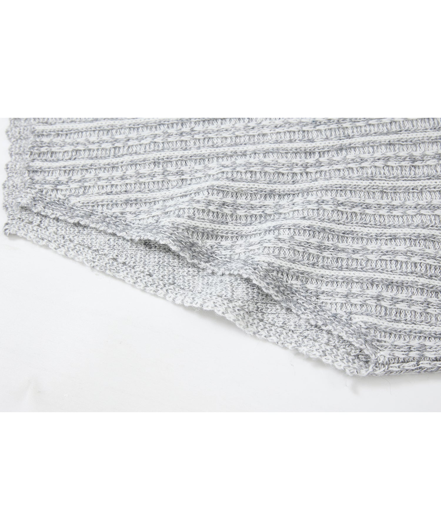 Asymmetric Textured Knit Sweater