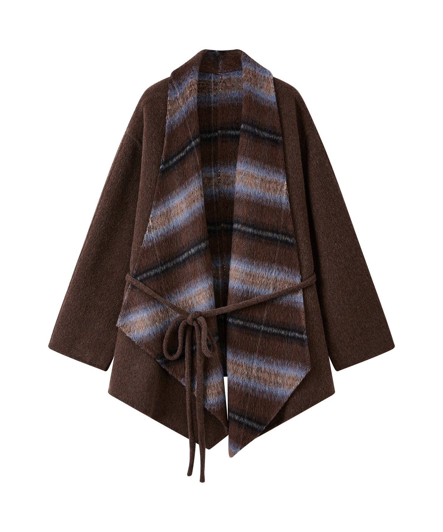 Belted Double-Face Wool Coat