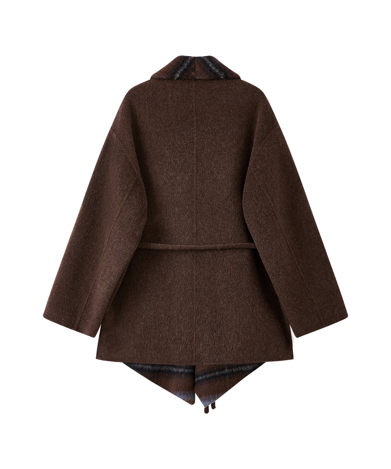 Belted Double-Face Wool Coat