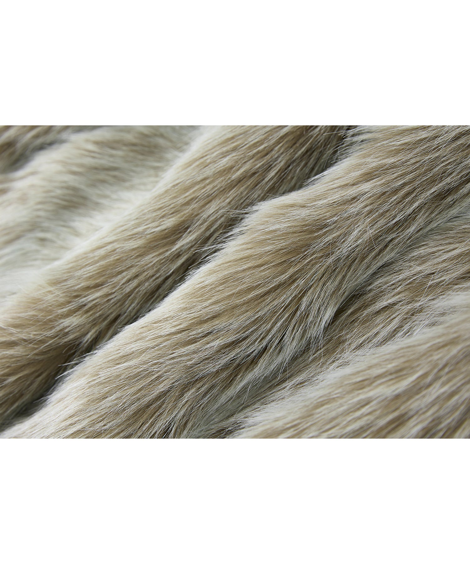 Long Faux-Fur Lapel Coat