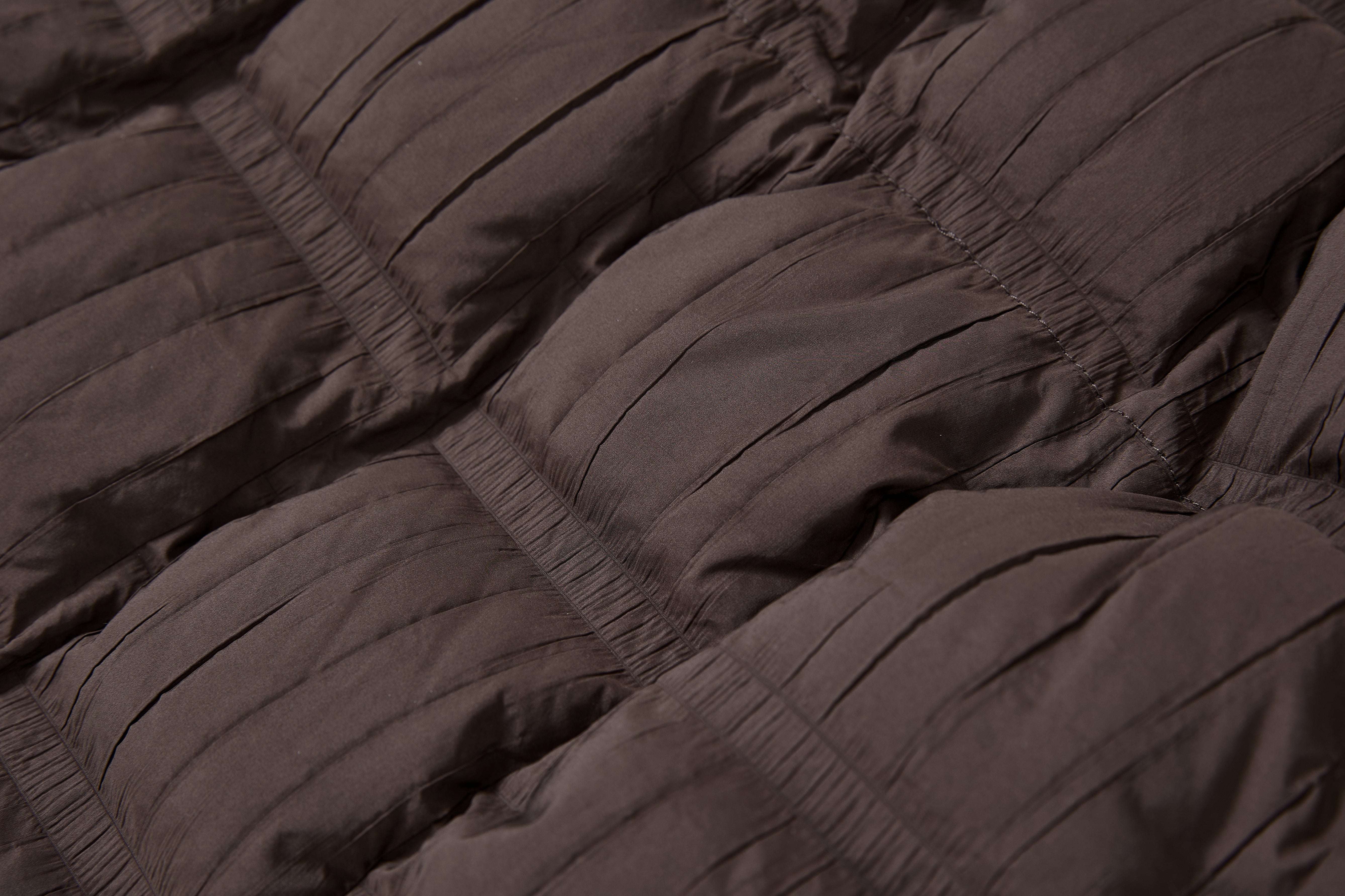 Crinkled Stand Collar Down Jacket