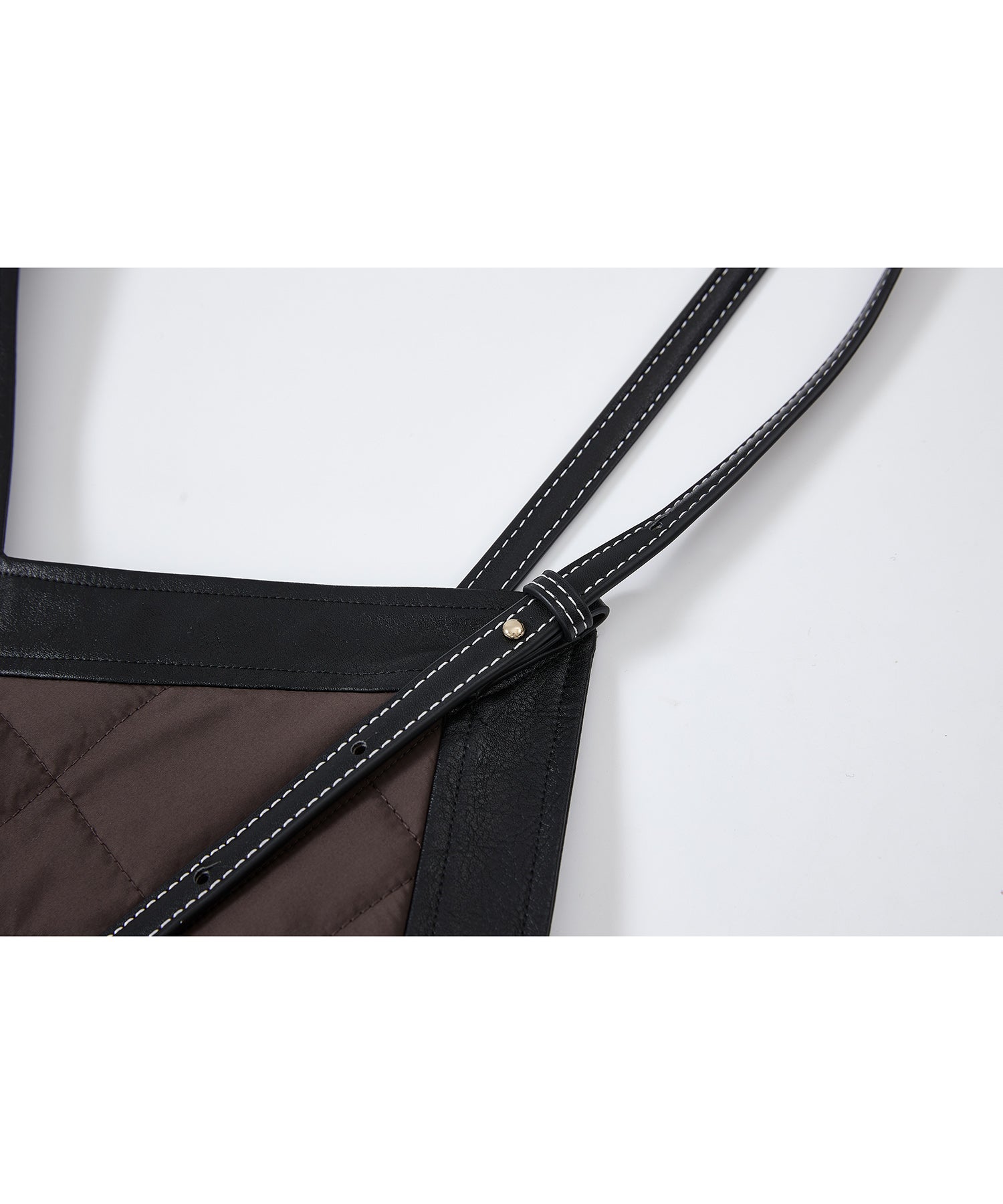 Geometric Colorblock Quilted Tote Bag