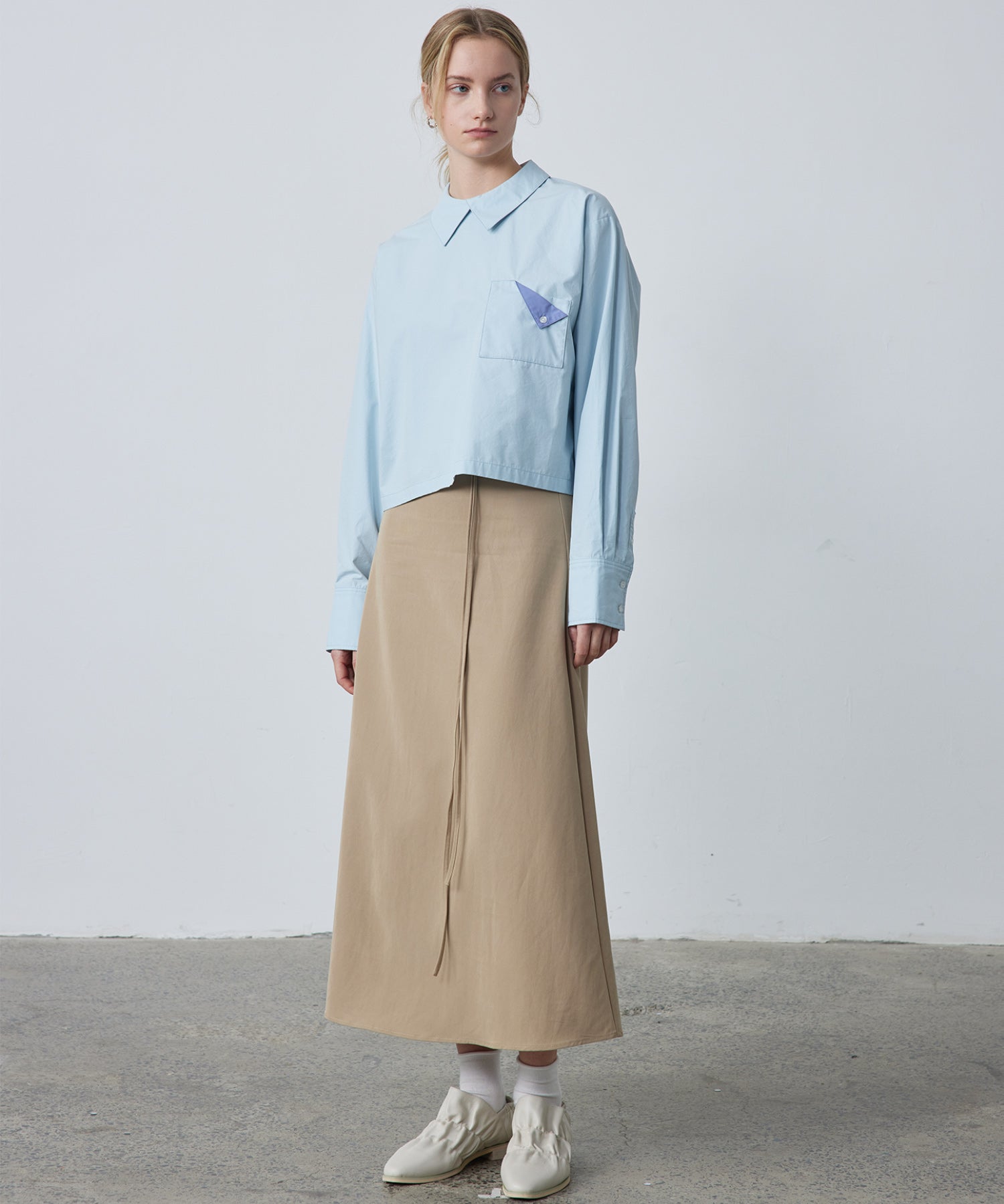 Cropped Pullover Shirt