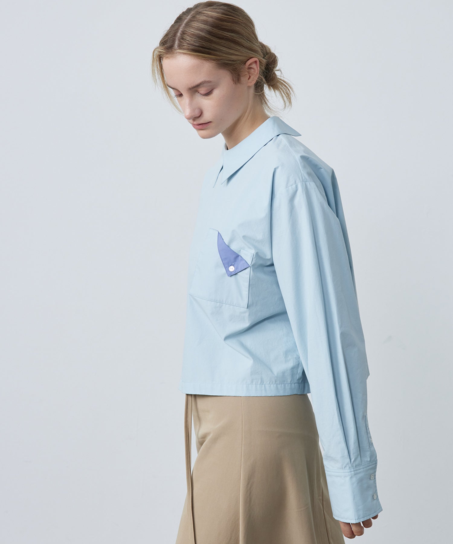 Cropped Pullover Shirt