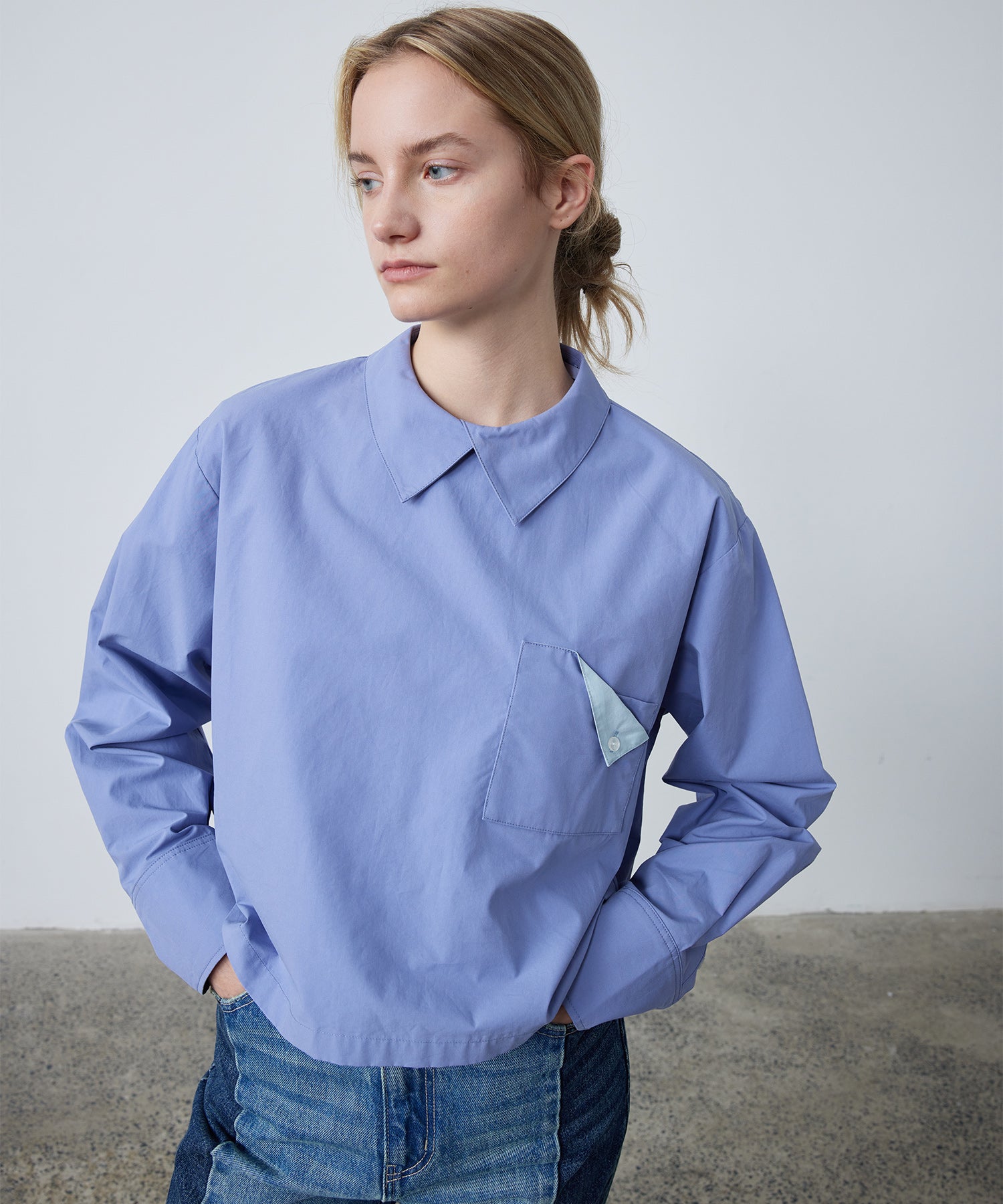 Cropped Pullover Shirt