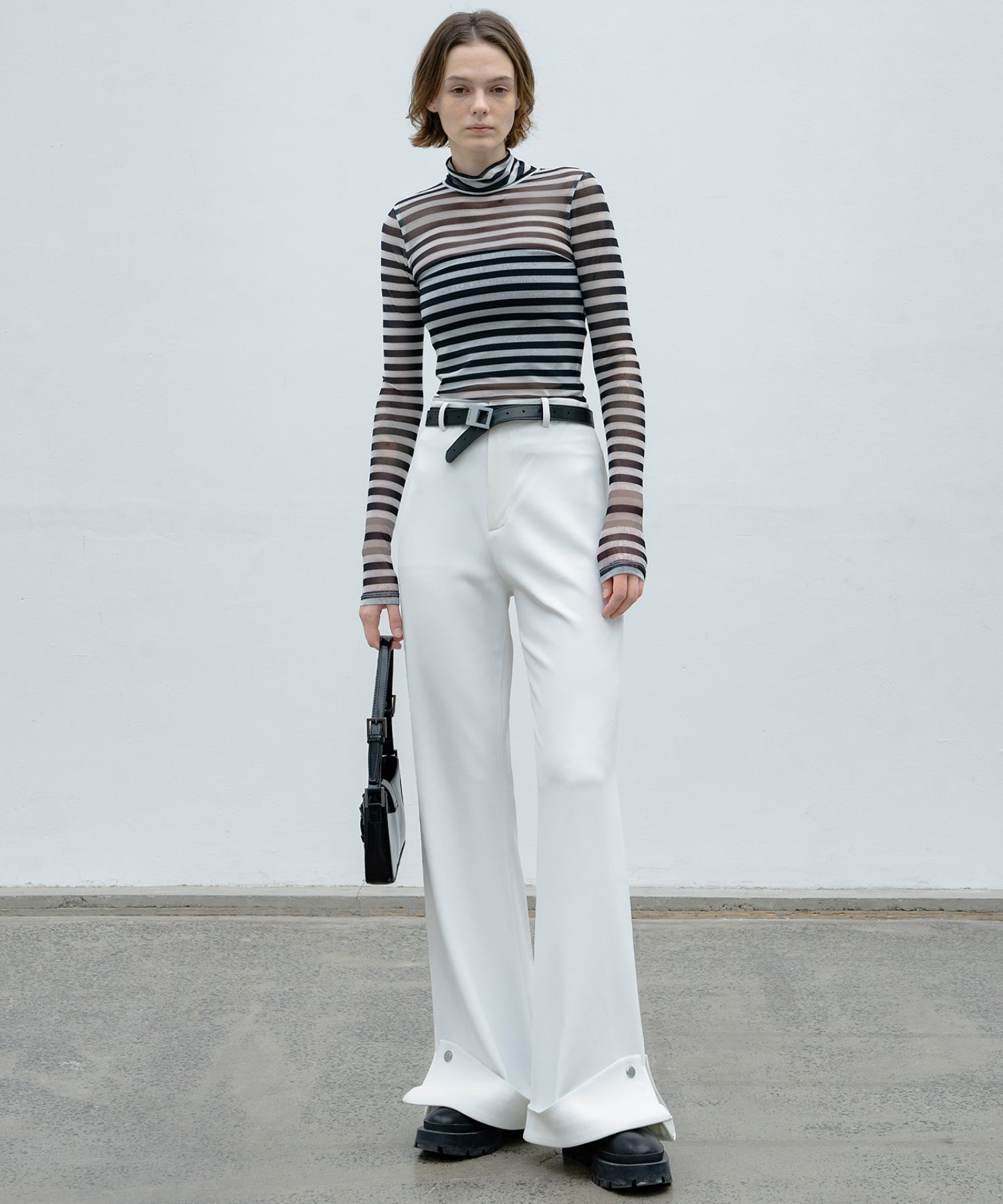 Roll-Up Flare Pants