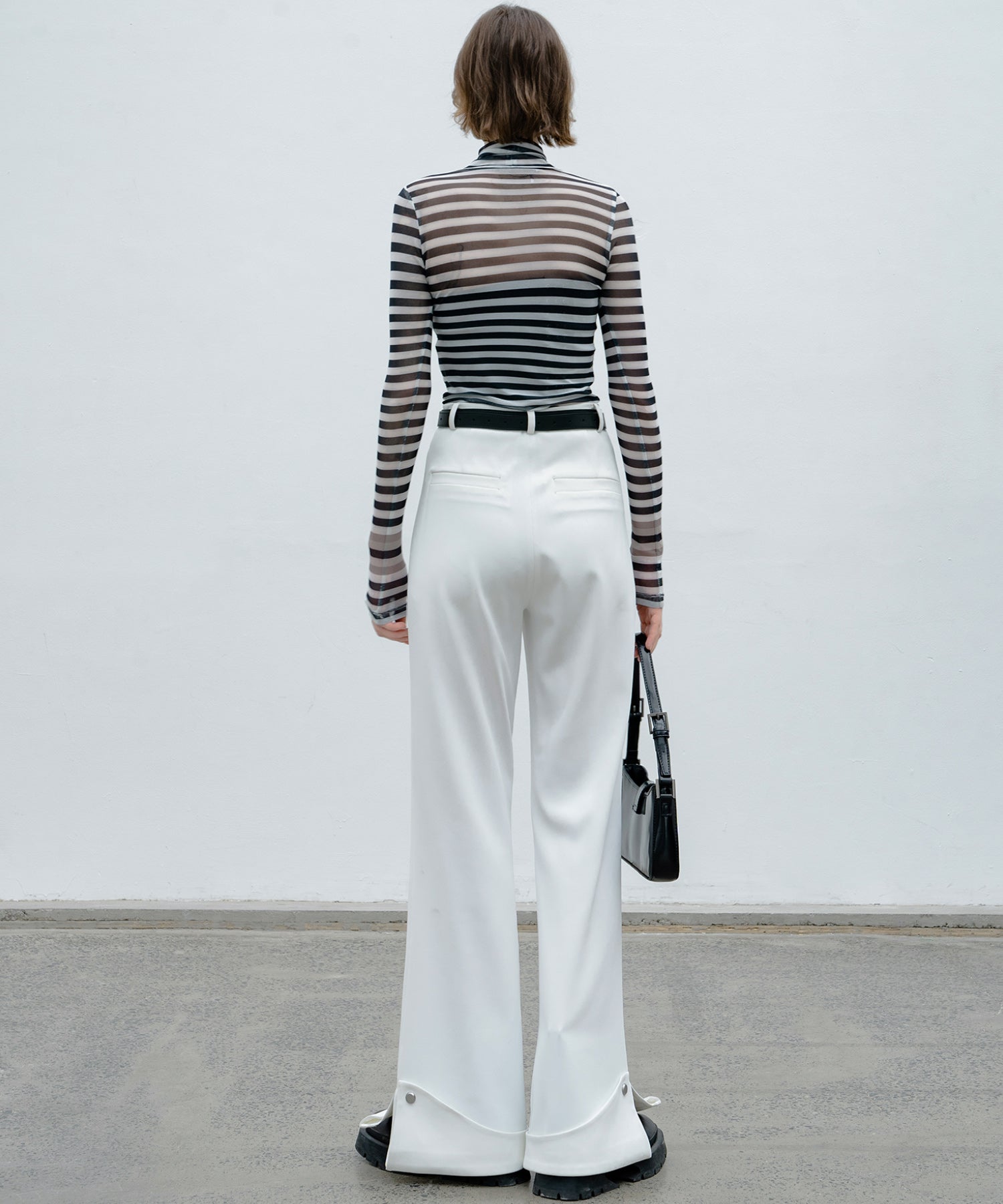 Roll-Up Flare Pants