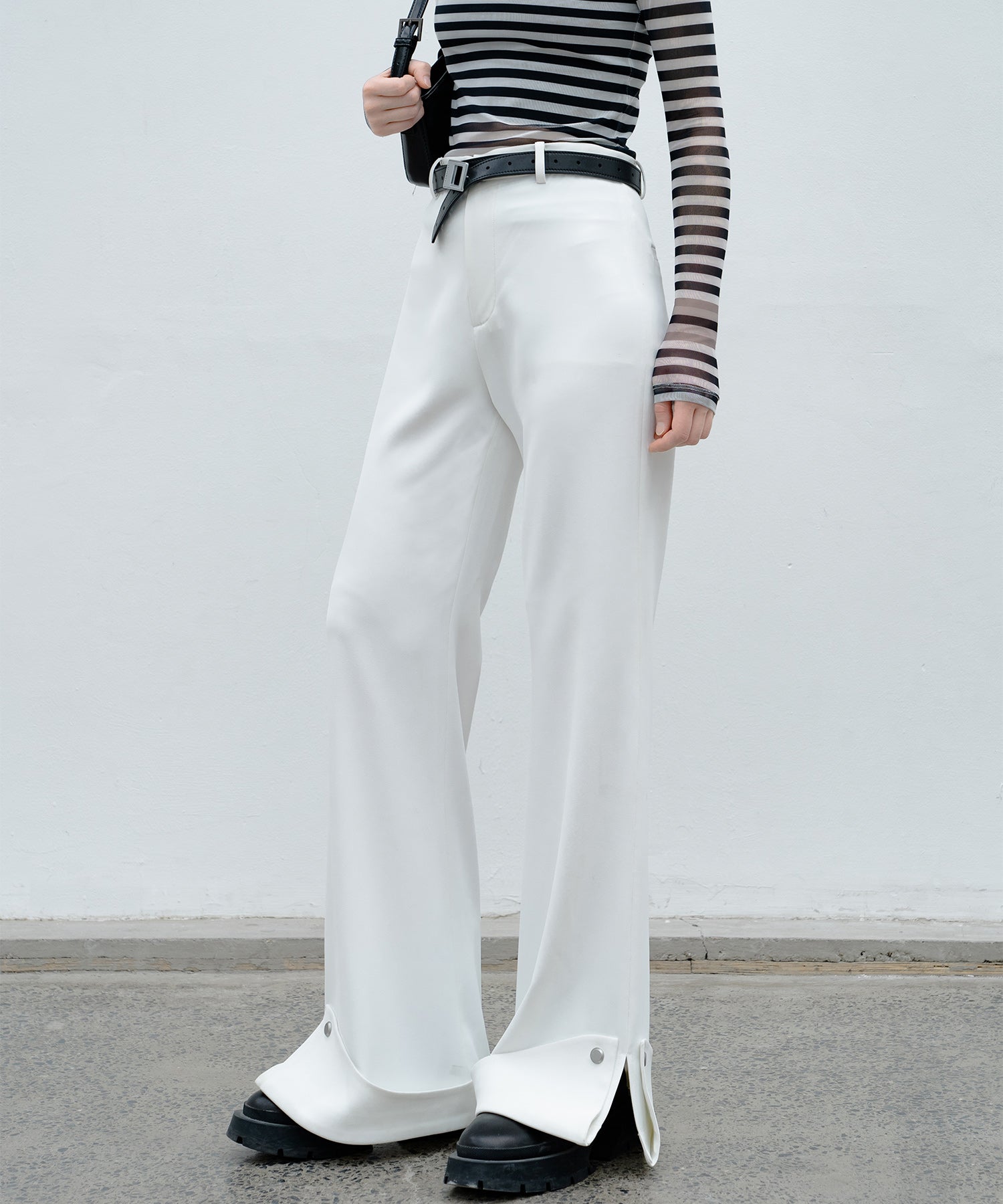 Roll-Up Flare Pants