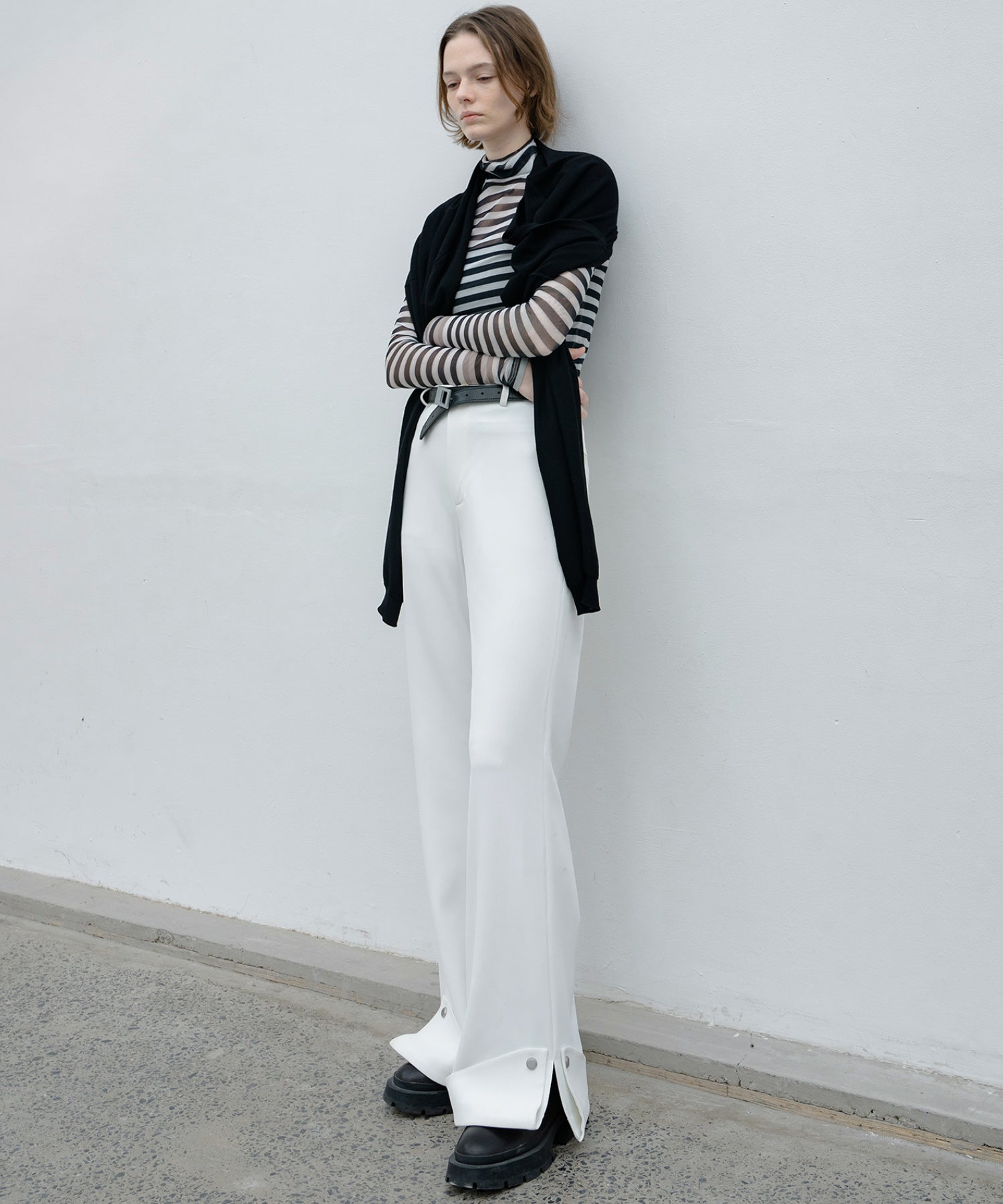 Roll-Up Flare Pants