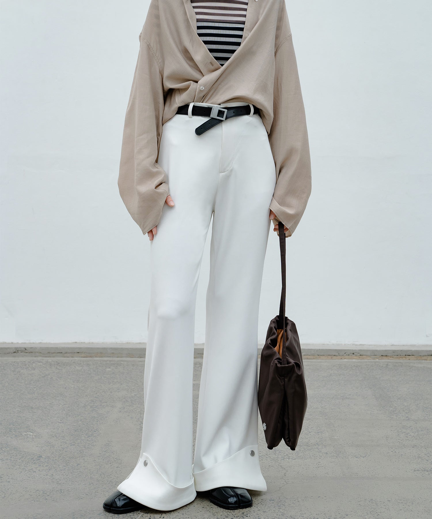 Roll-Up Flare Pants