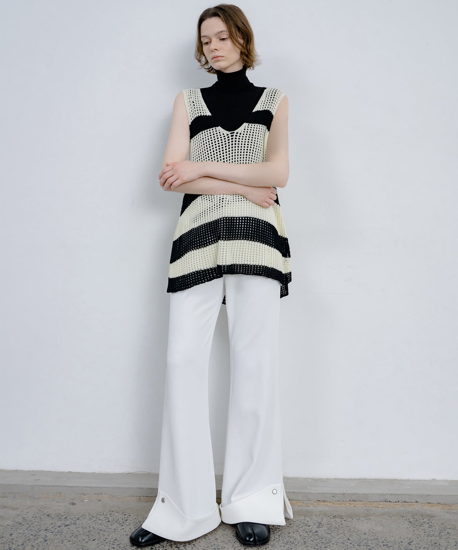 Roll-Up Flare Pants