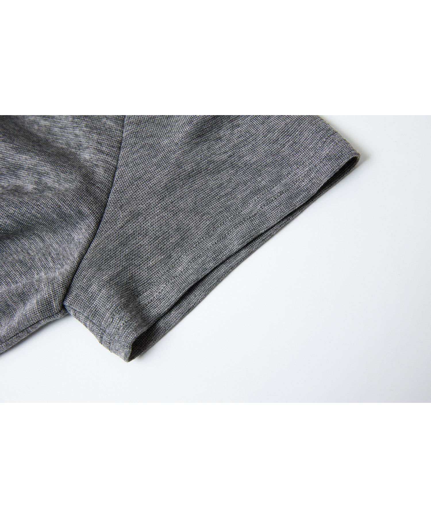 Asymmetric Hem Fitted T-Shirt in Lyocell Blend