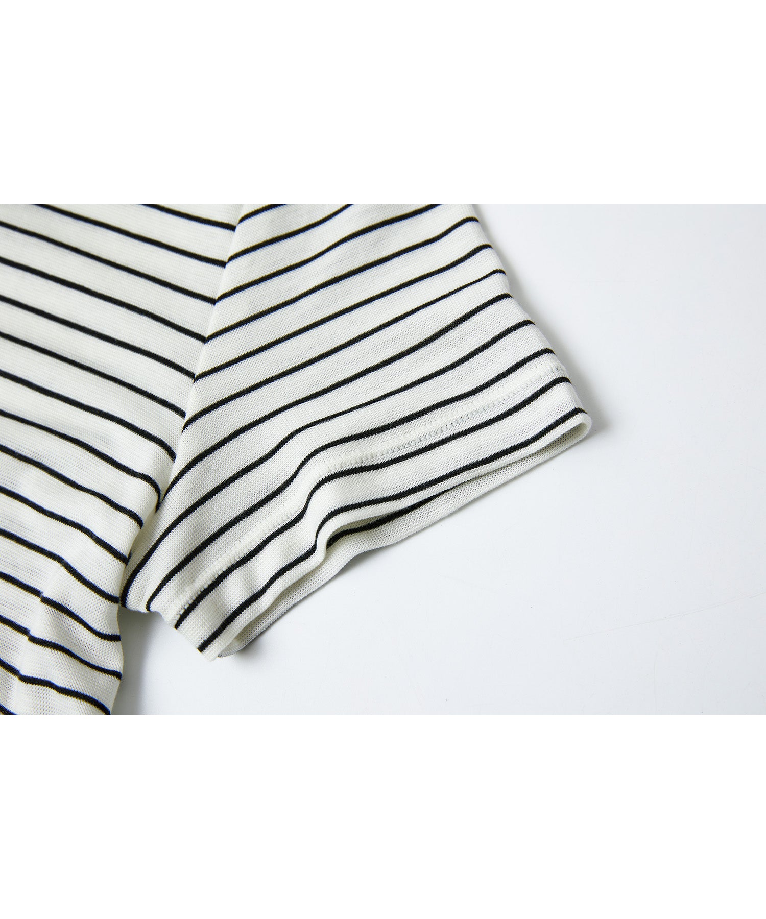 Asymmetric Hem Fitted T-Shirt in Lyocell Blend