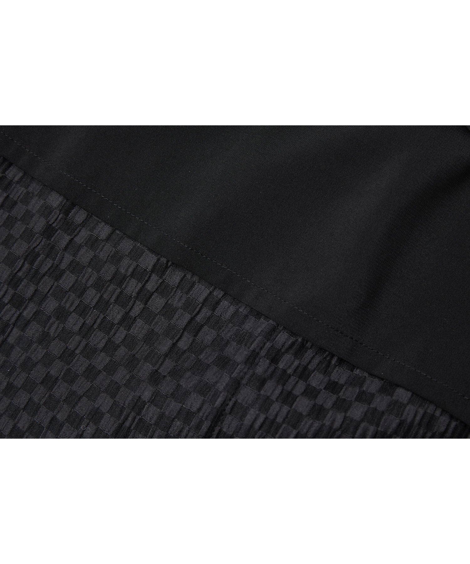 Contrast Panel Tie Detail Dress