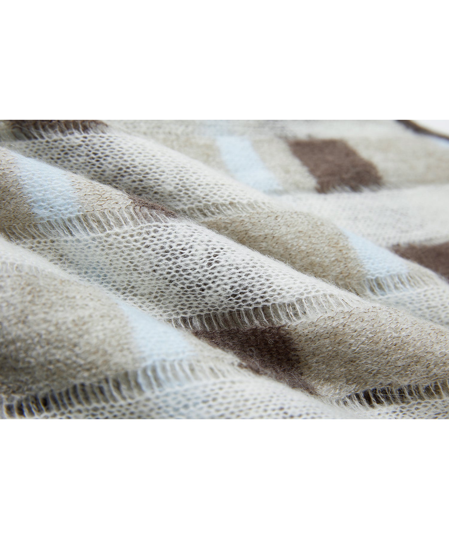 Check Jacquard V-Neck Knit Vest