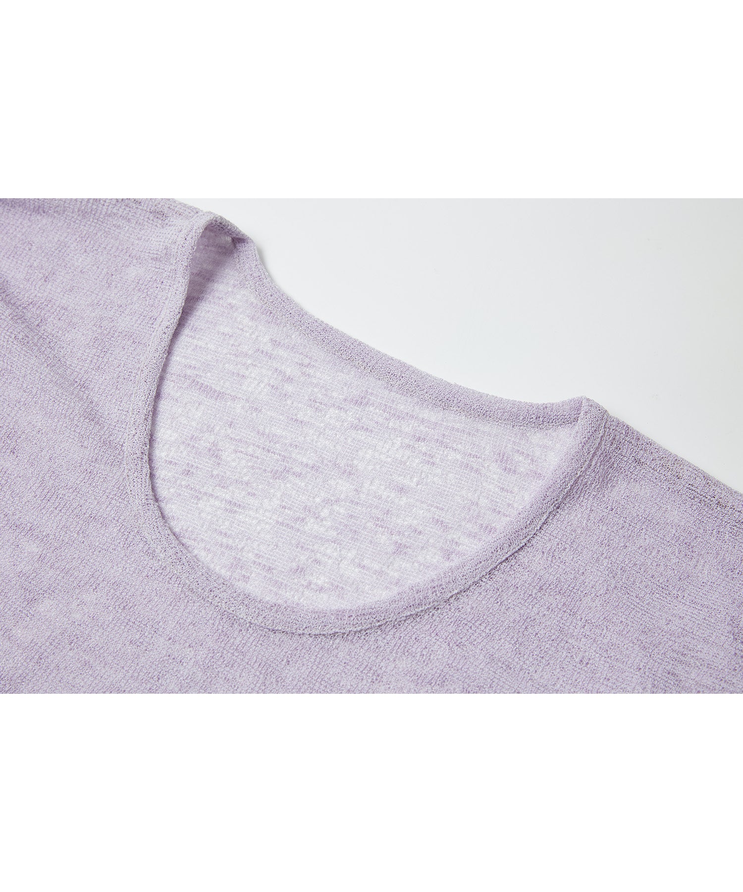 Sheer Gathered Sleeve T-Shirt